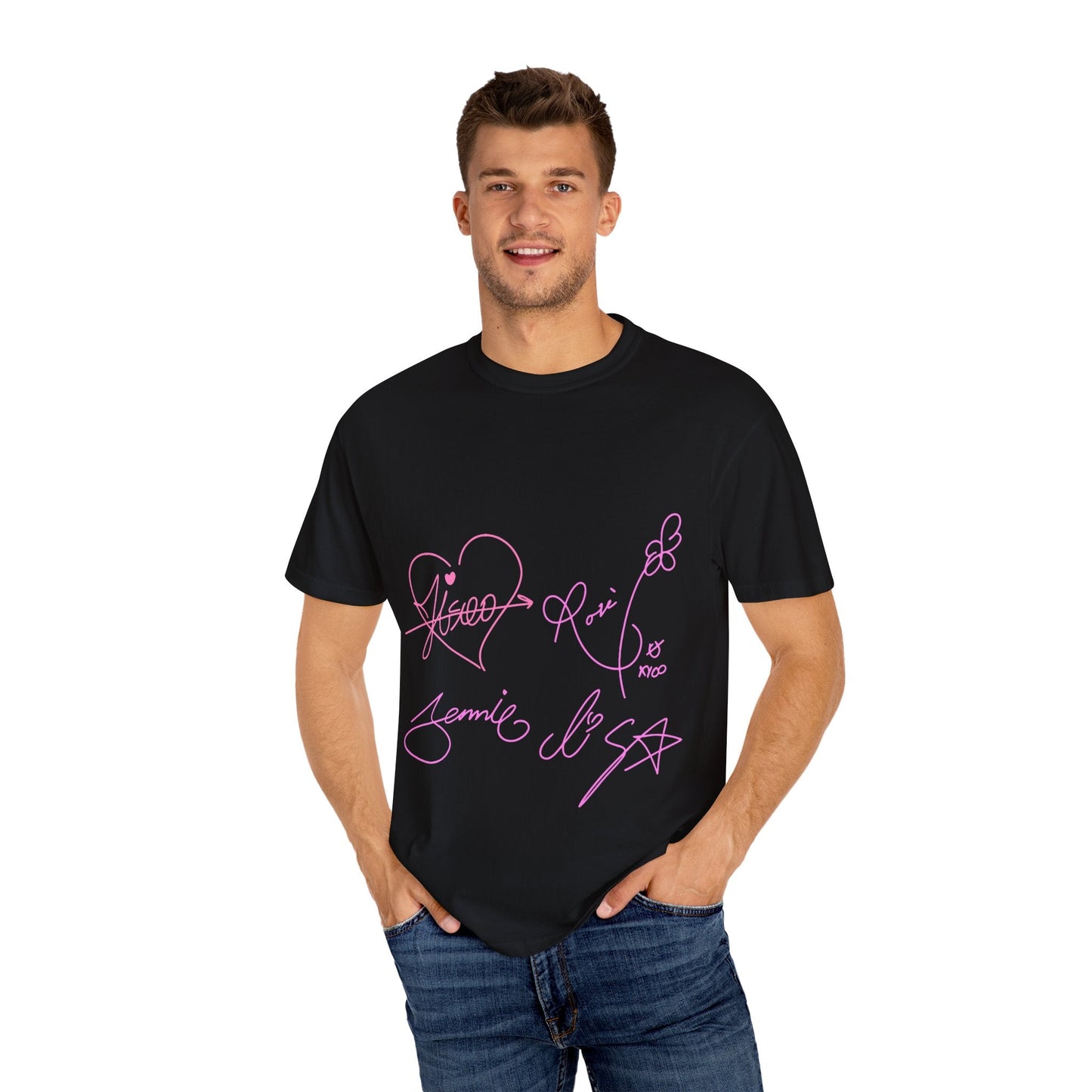 Signature Autograph – Dyed T-shirt Printify