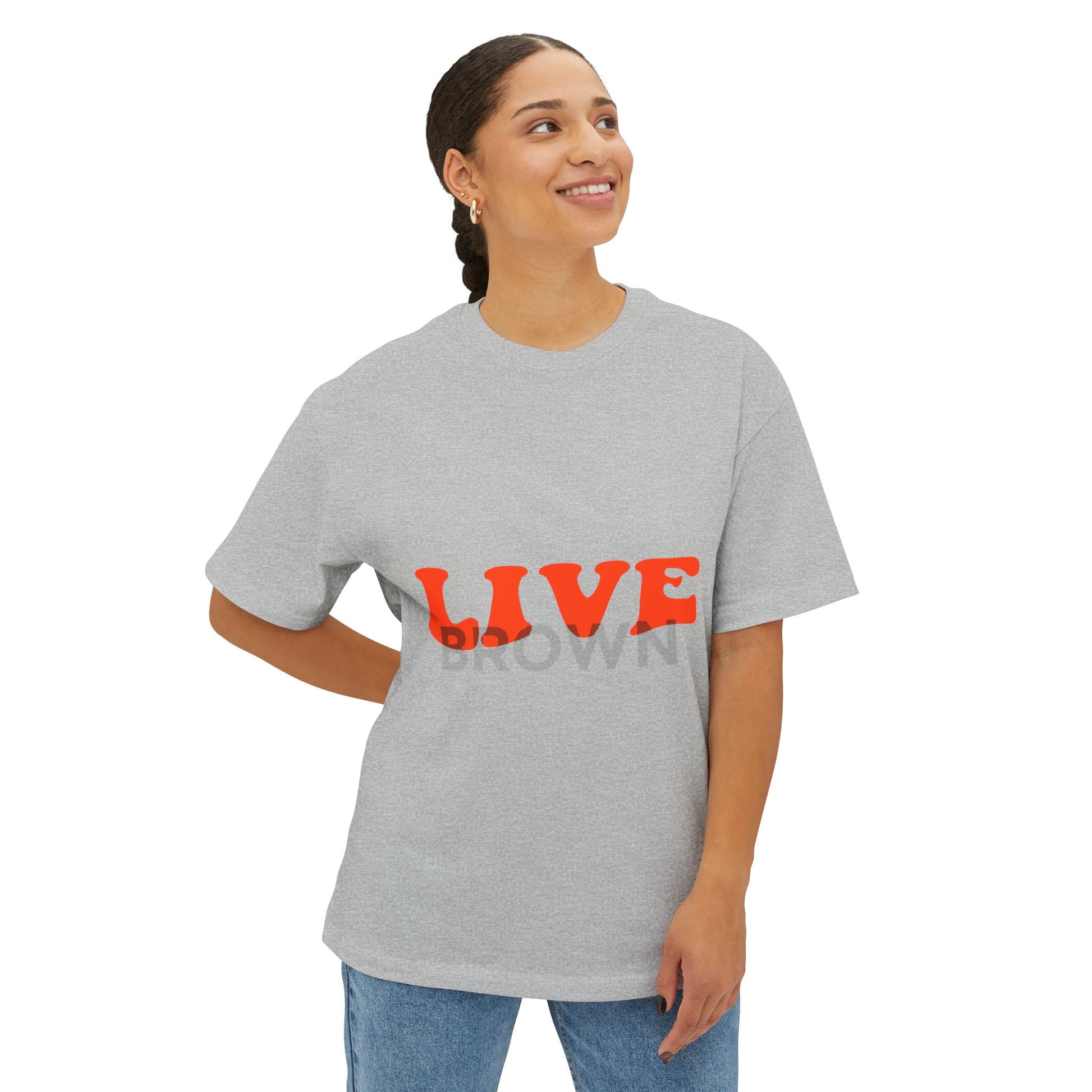 Live Unisex Oversized Boxy Tee - snazzymerch