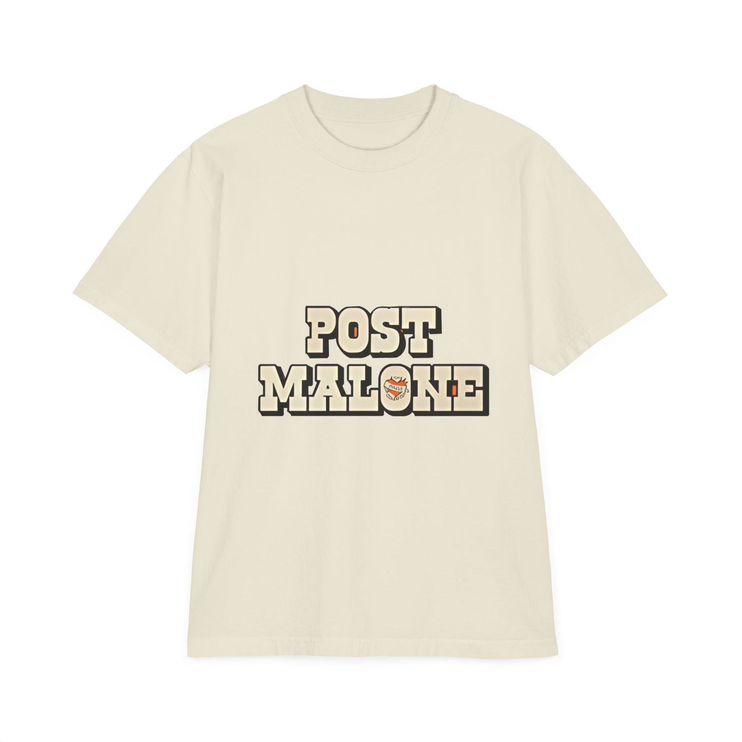 Unisex Garment-Dyed Drop-Shoulder T-Shirt – Post Malone Bold Design Printify