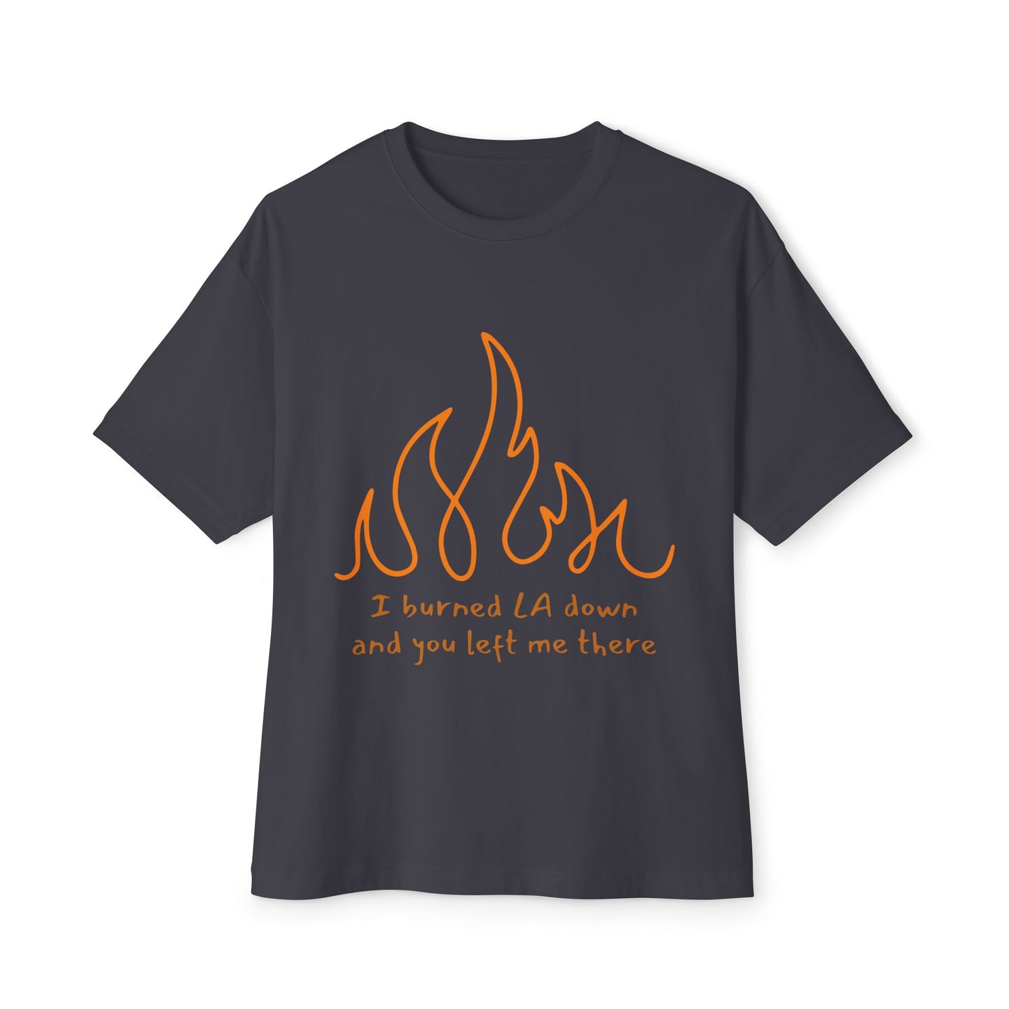 Flame Unisex Oversized Boxy Tee - snazzymerch
