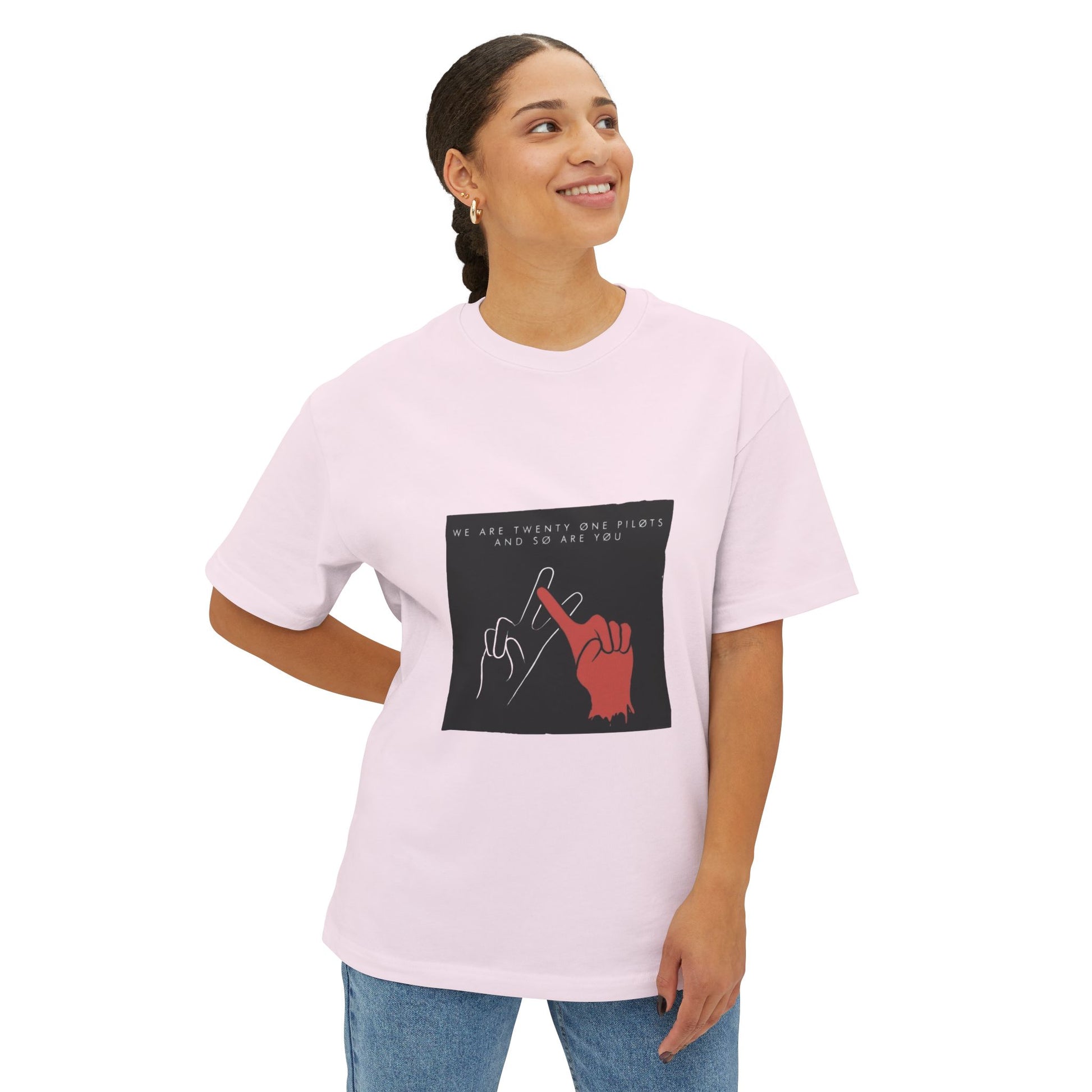 Unity Signal Unisex Oversized Boxy Tee - snazzymerch