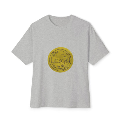 Ocean Wave Unisex Oversized Boxy Tee - snazzymerch