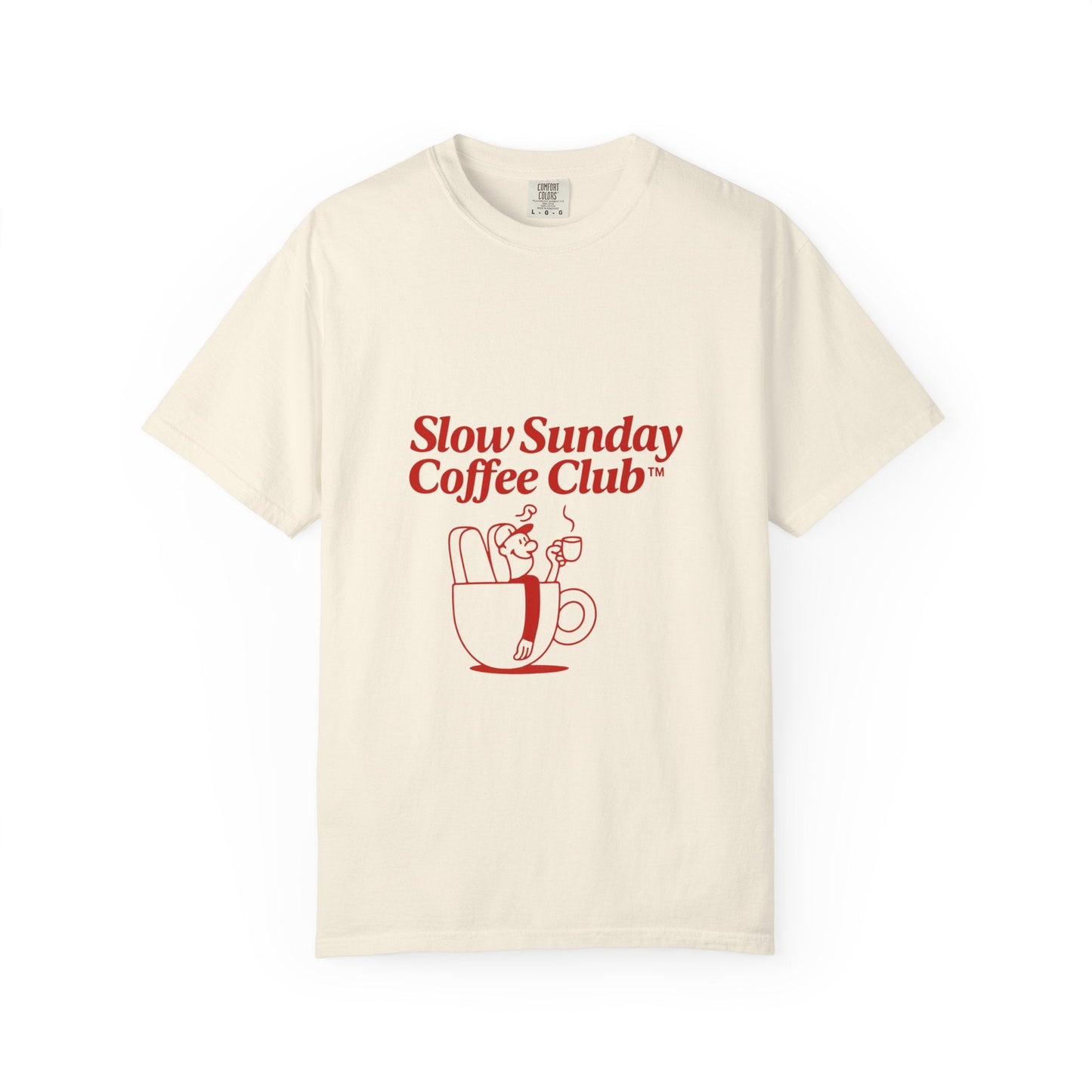 Unisex Garment-Dyed T-shirt – Snazzy Coffe Club Edition Printify