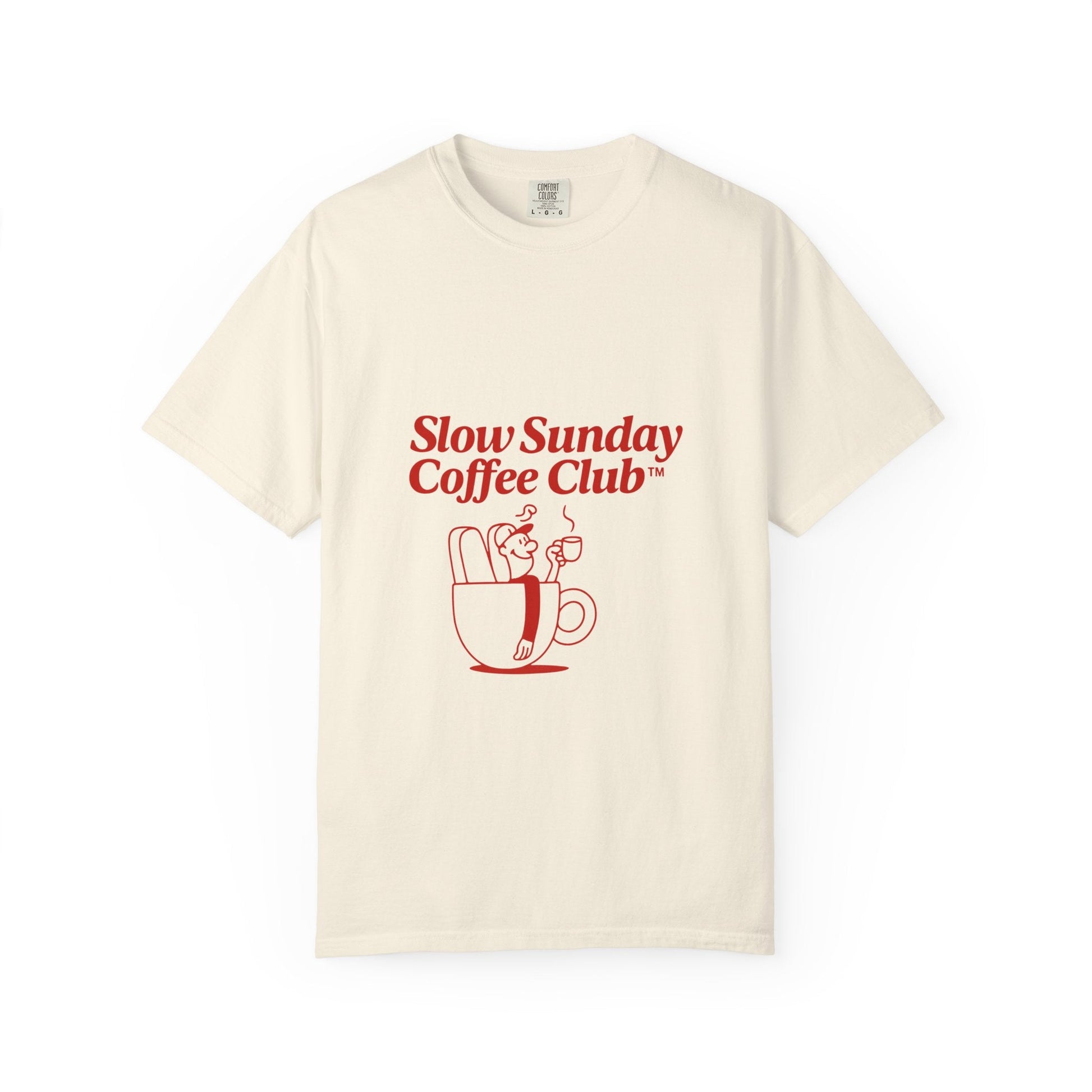 Unisex Garment-Dyed T-shirt – Snazzy Coffe Club Edition Printify