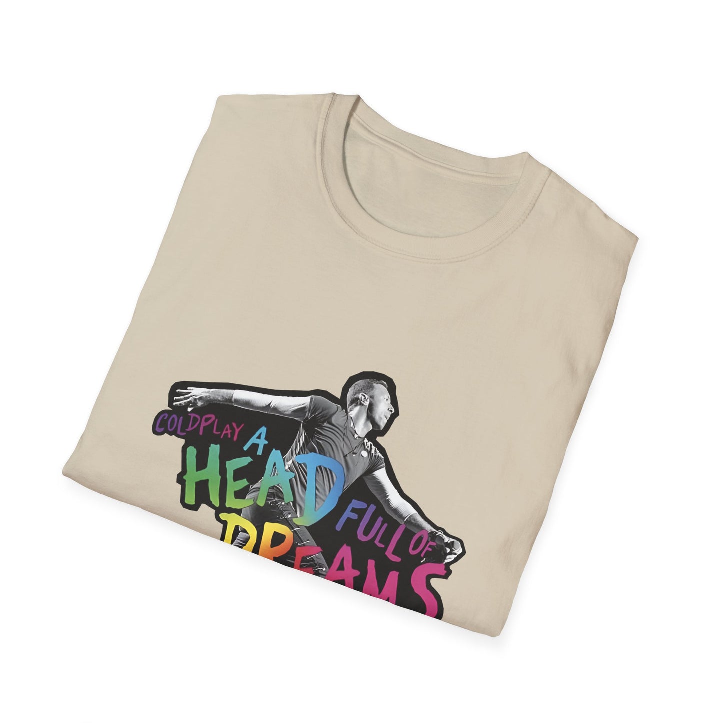 Unisex Softstyle T-Shirt Inspired by Coldplay A Head Full of Dreams Chris Printify