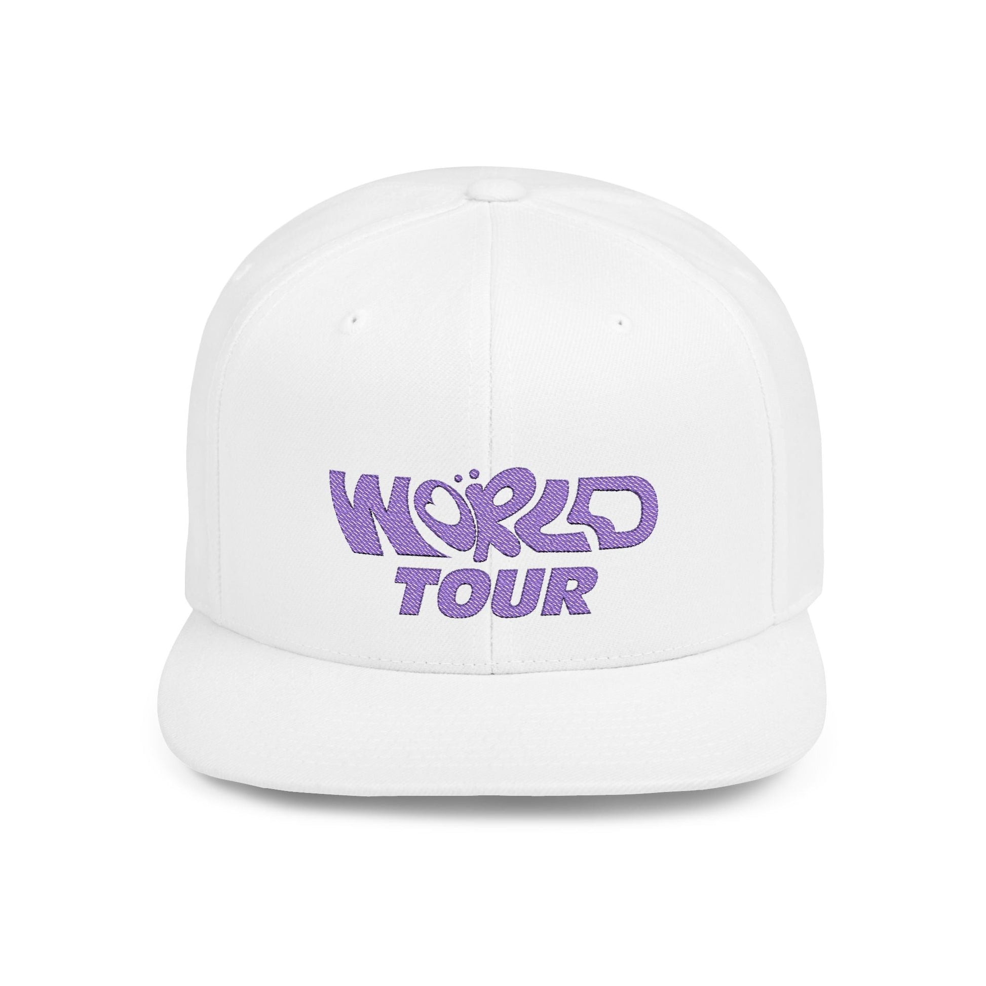 World Tour Bubble Letter- Flat Bill Snapback Printify