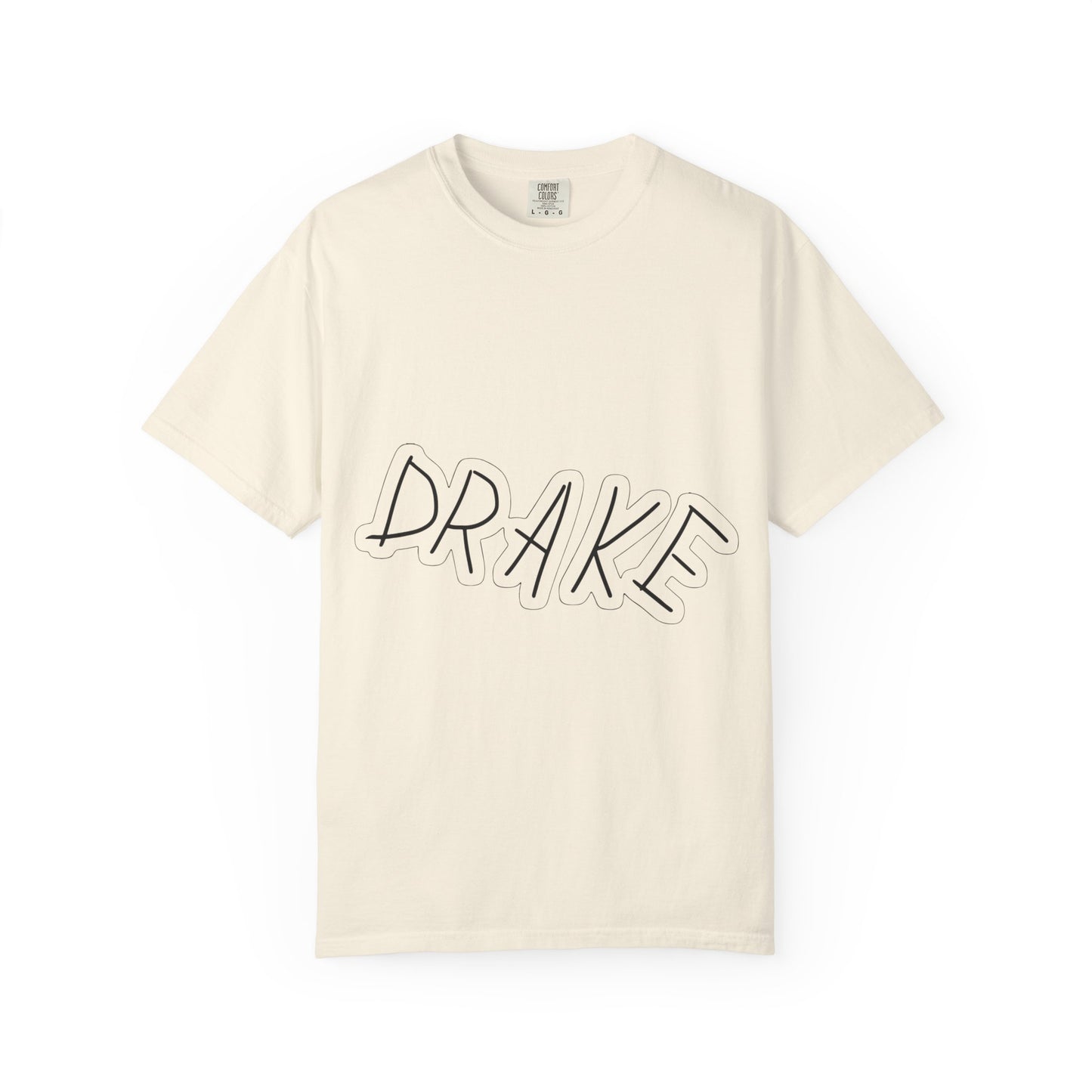 Dra-ke Graffiti Script Dyed Tshirt Printify