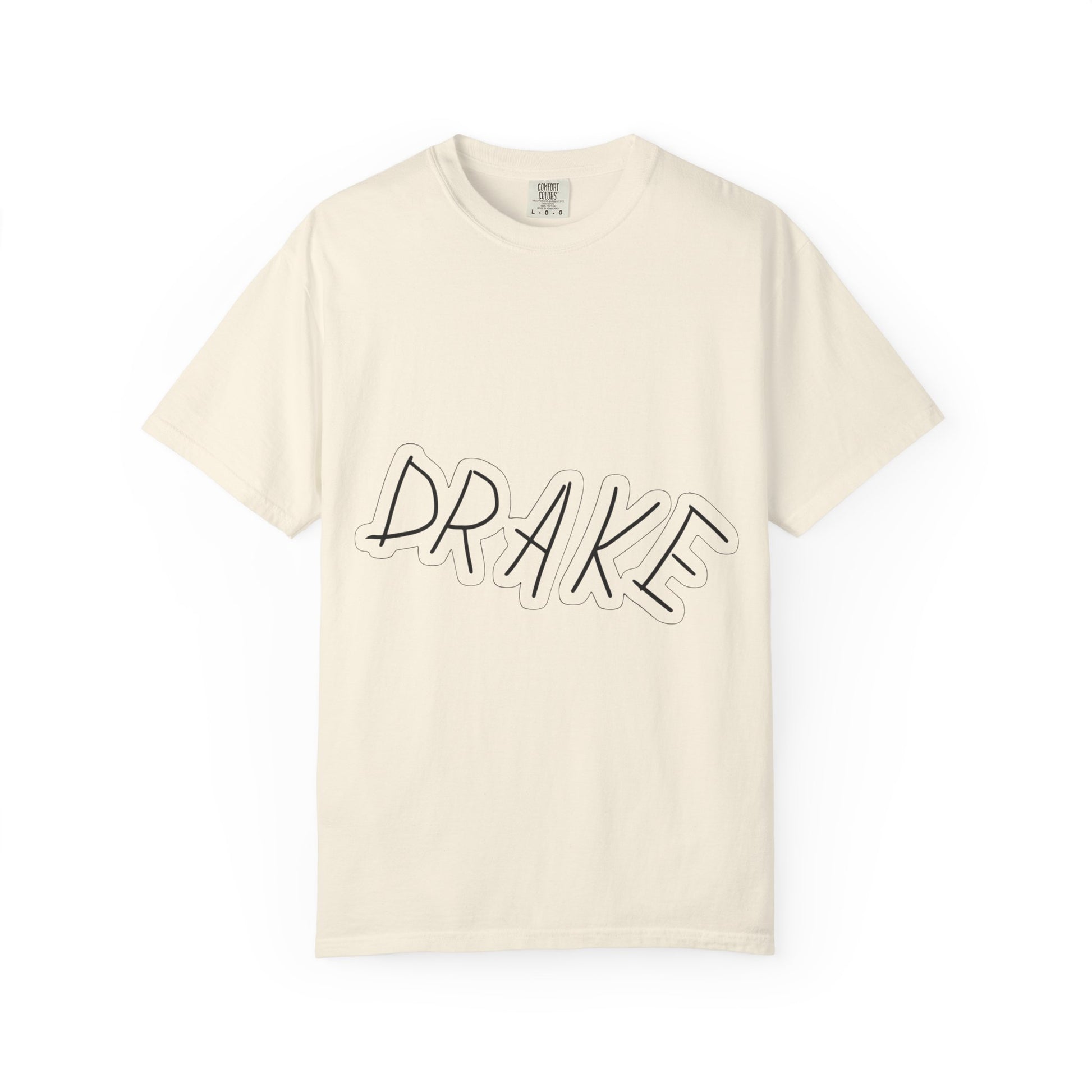 Dra-ke Graffiti Script Dyed Tshirt Printify