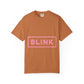 Minimal BLINK Logo – Dyed T-shirt Printify
