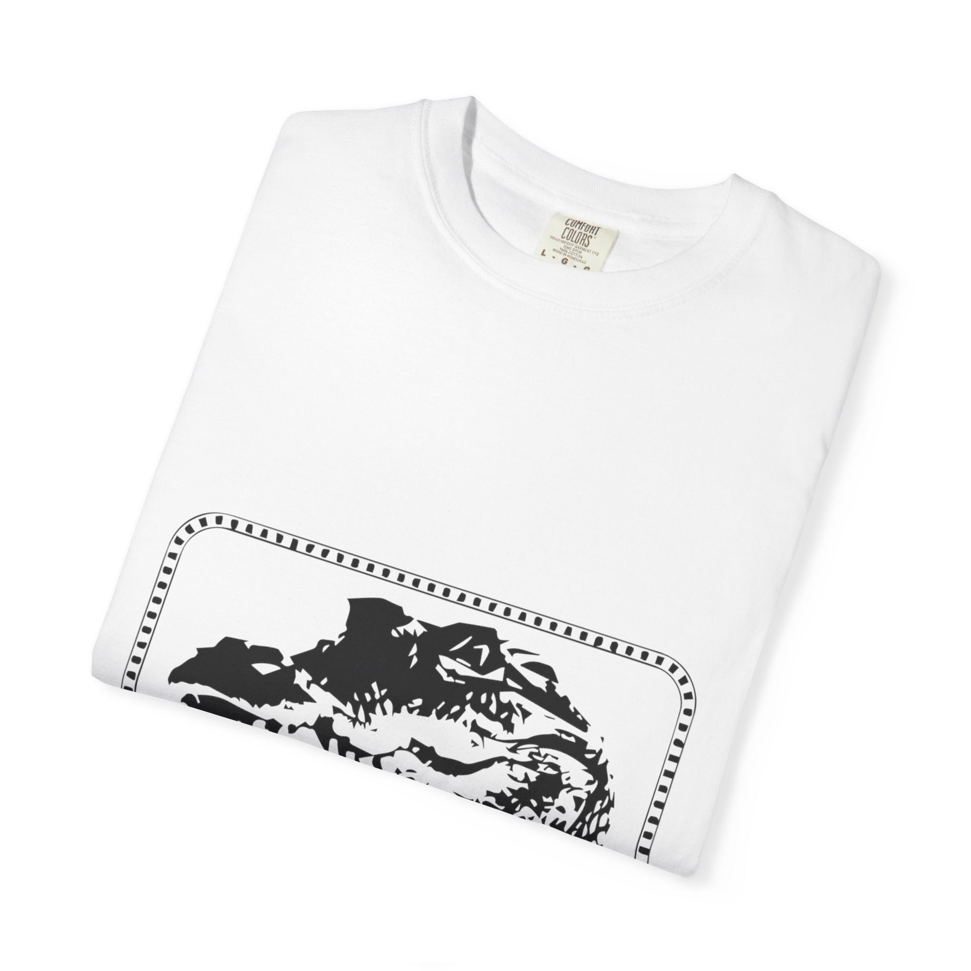 Bold Outline Typography Unisex Garment-Dyed T-shirt - snazzymerch