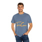 Take Care Gold Script Dyed Tshirt Printify