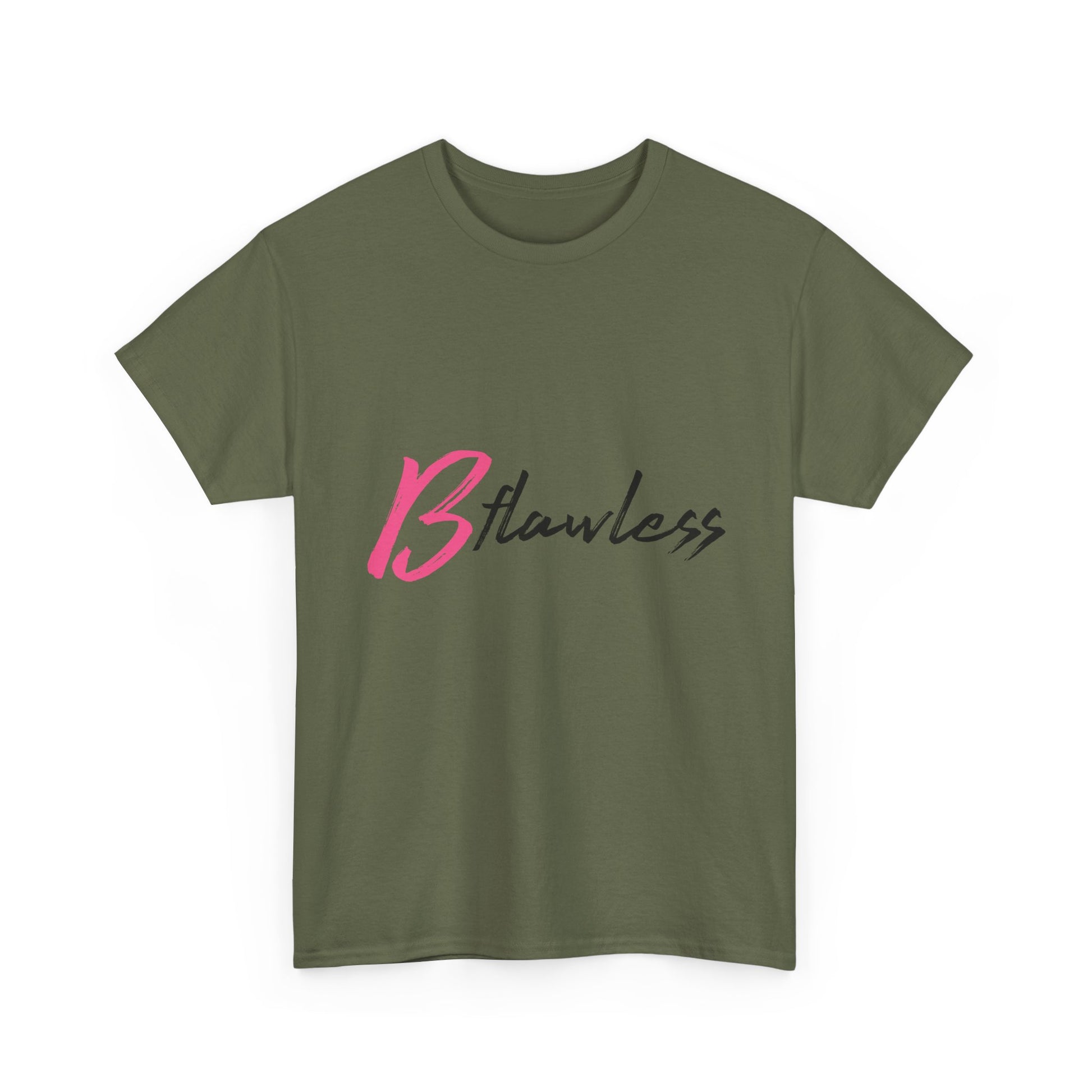 Bold Script “Be Flawless” Unisex Heavy Cotton Tee - snazzymerch