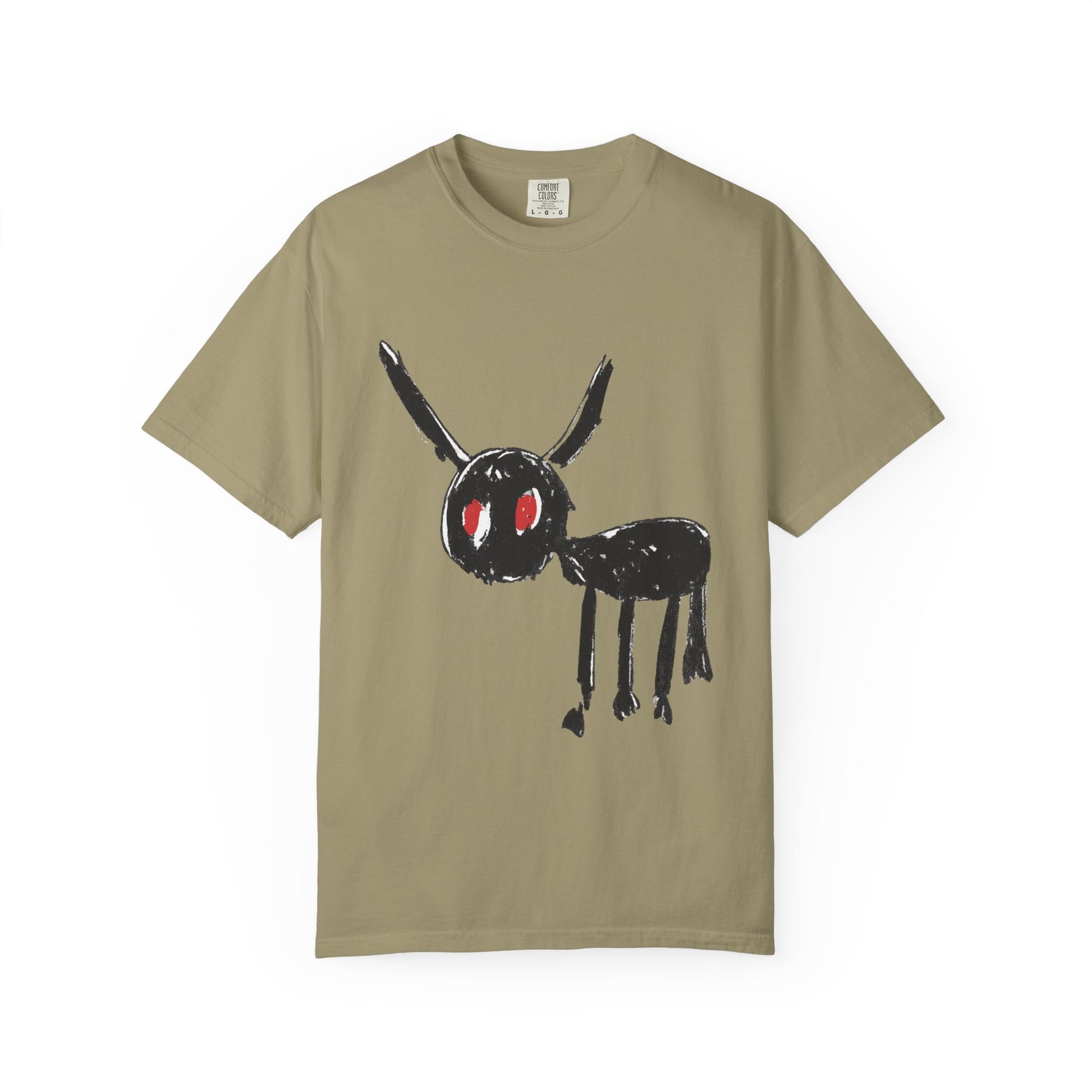 Demon Sketch Dyed Tshirt Printify