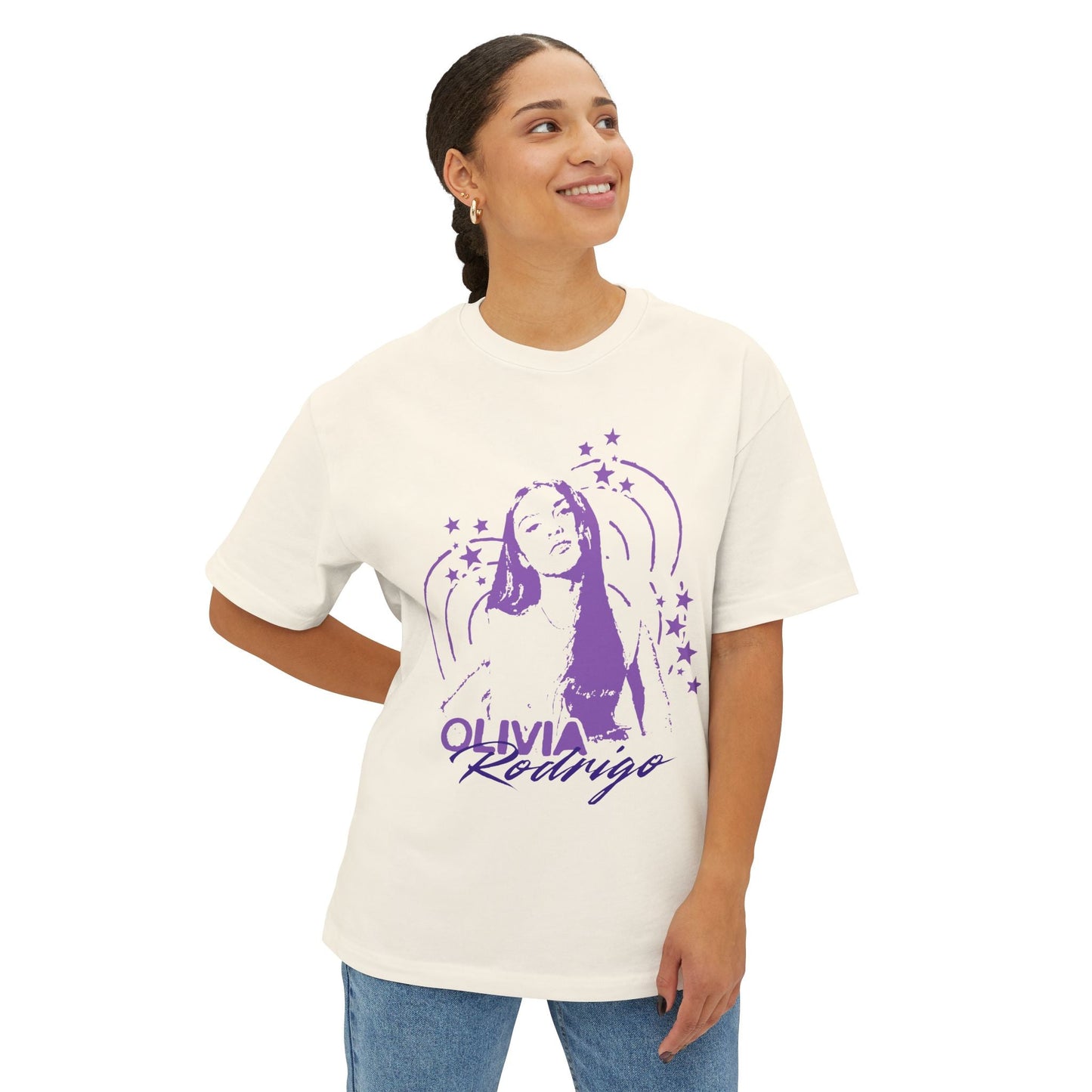 Olivia Rodrigo Star Portrait-Oversized Tee Printify