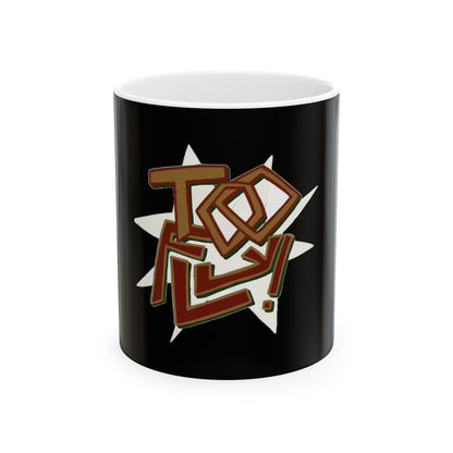 Geometric Lettering Ceramic Mug, (11oz, 15oz) - snazzymerch