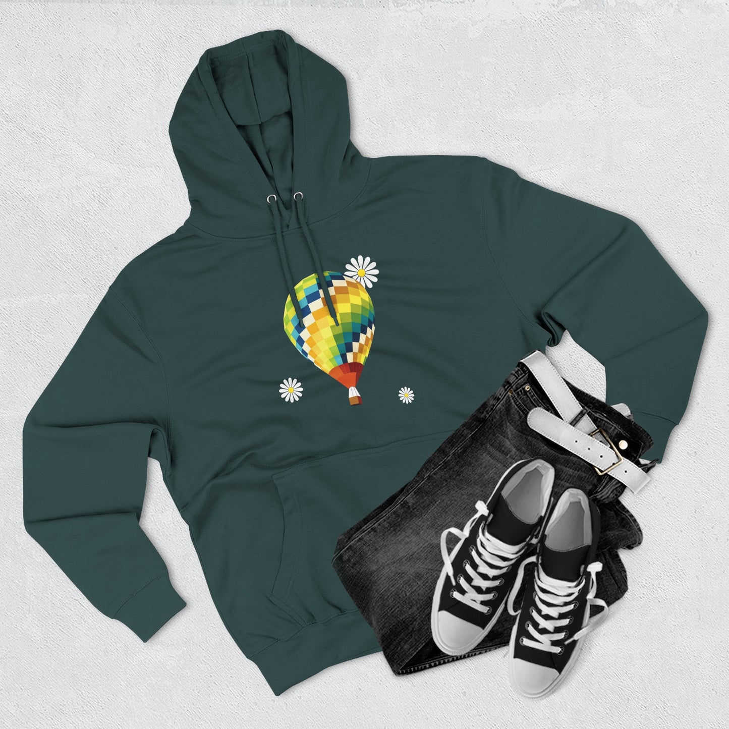 Dream Balloon GraphicThree-Panel Fleece Hoodie - snazzymerch