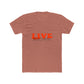 Retro Live Lettering Print Unisex Cotton Tee - snazzymerch