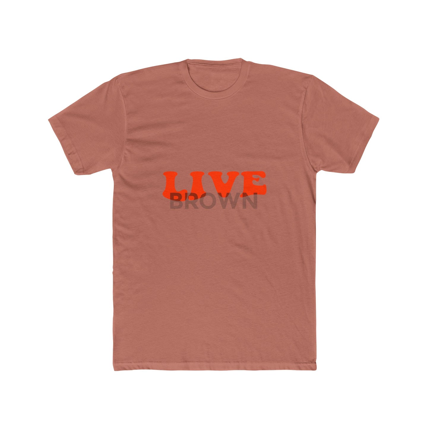 Retro Live Lettering Print Unisex Cotton Tee - snazzymerch