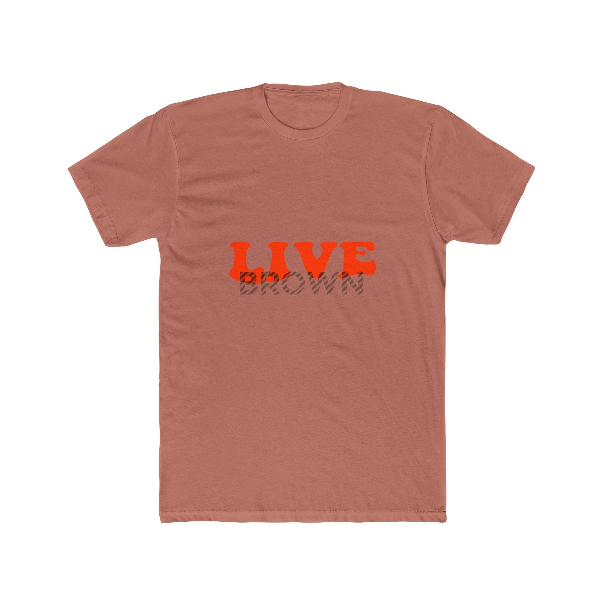 Retro Live Lettering Print Unisex Cotton Tee - snazzymerch
