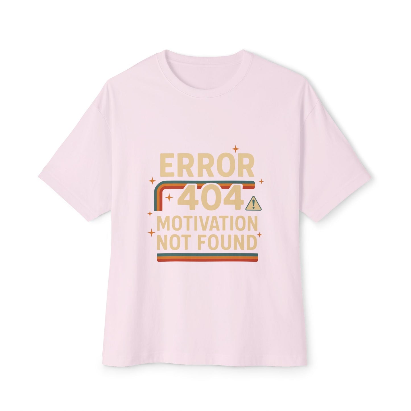 Unisex Oversized Tee – Snazzy Error 404 Edition Printify