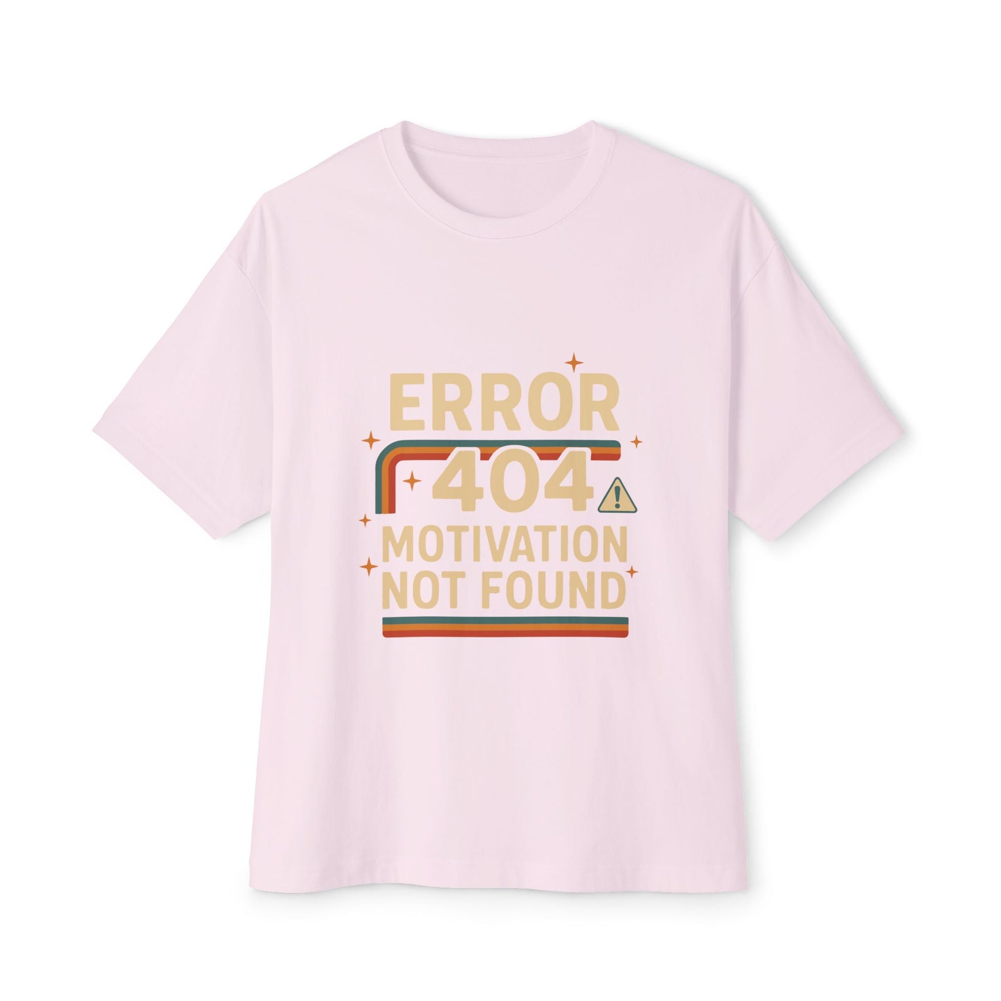 Unisex Oversized Tee – Snazzy Error 404 Edition Printify