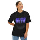 Guts Drip Effect Halftone-Oversized Tee Printify