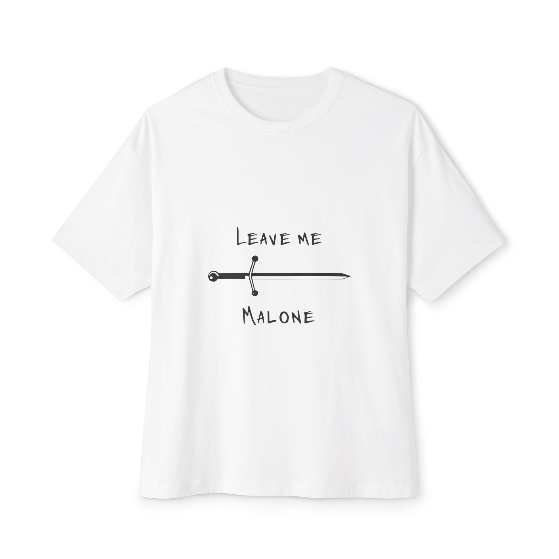 Yellow Outline Graffiti Unisex Oversized Boxy Tee Printify