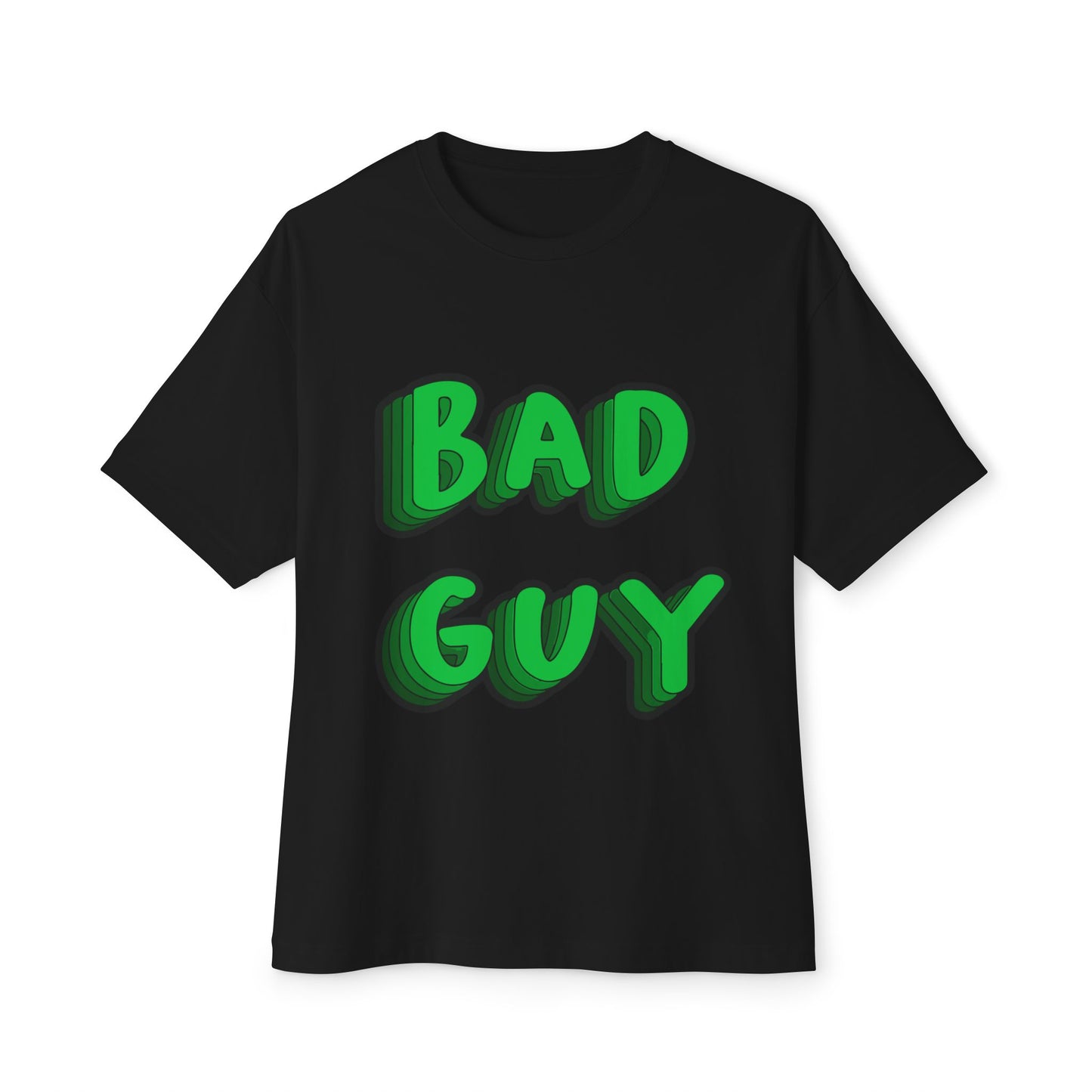 Billie Eilish Inspired Oversized T-Shirt – Bold 3D Bad Mood Edition Printify