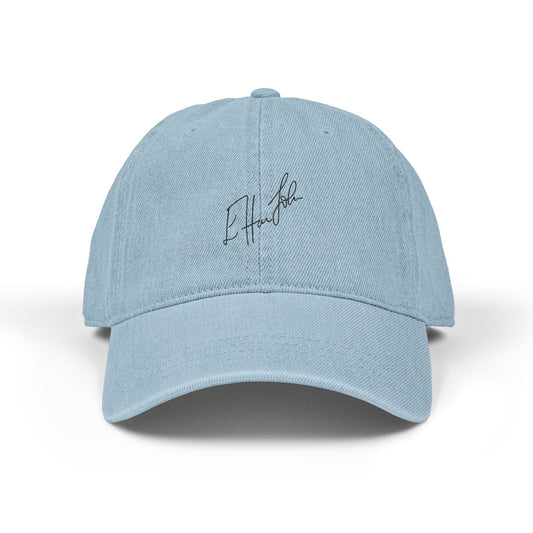 Rainbow Hat Illustration Denim Hat (Embroidery) - snazzymerch