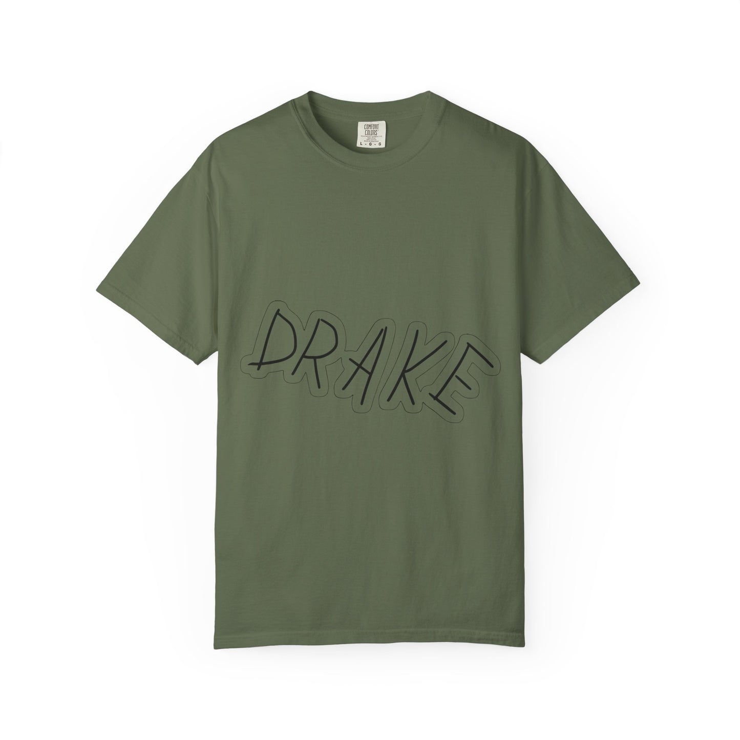 Dra-ke Graffiti Script Dyed Tshirt Printify