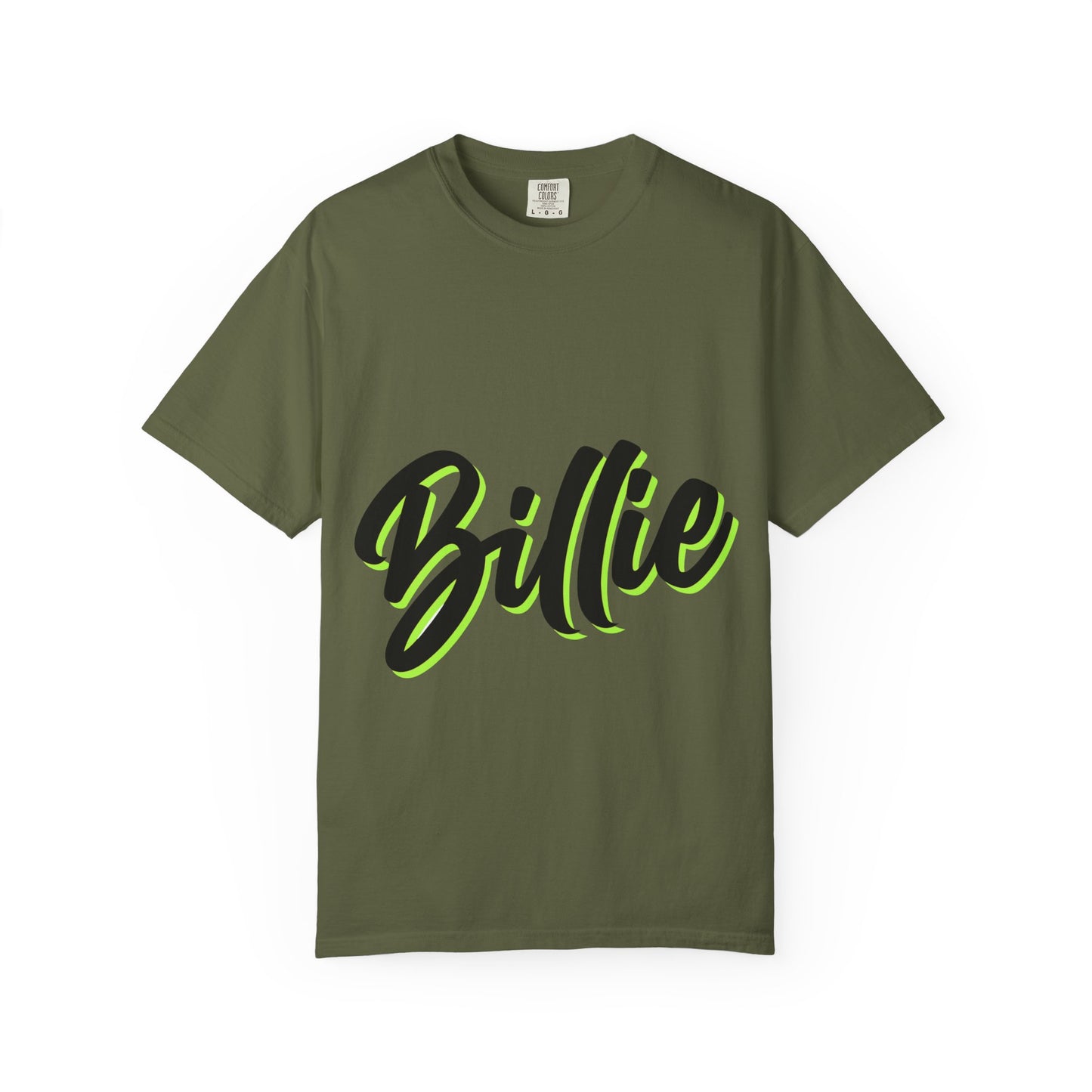 Billie Eilish Inspired Dyed T-shirt – Electric Script Vibes Edition Printify