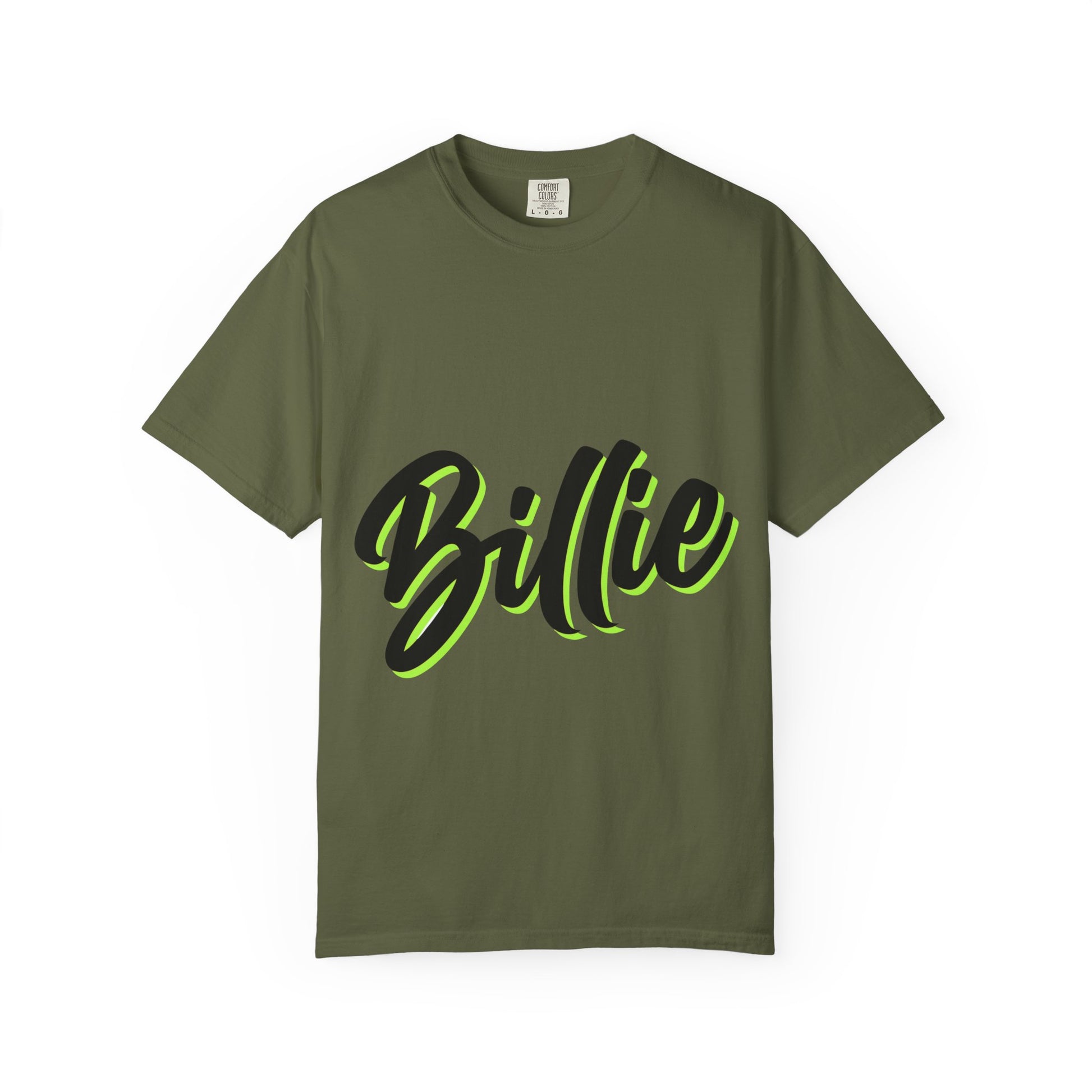 Billie Eilish Inspired Dyed T-shirt – Electric Script Vibes Edition Printify