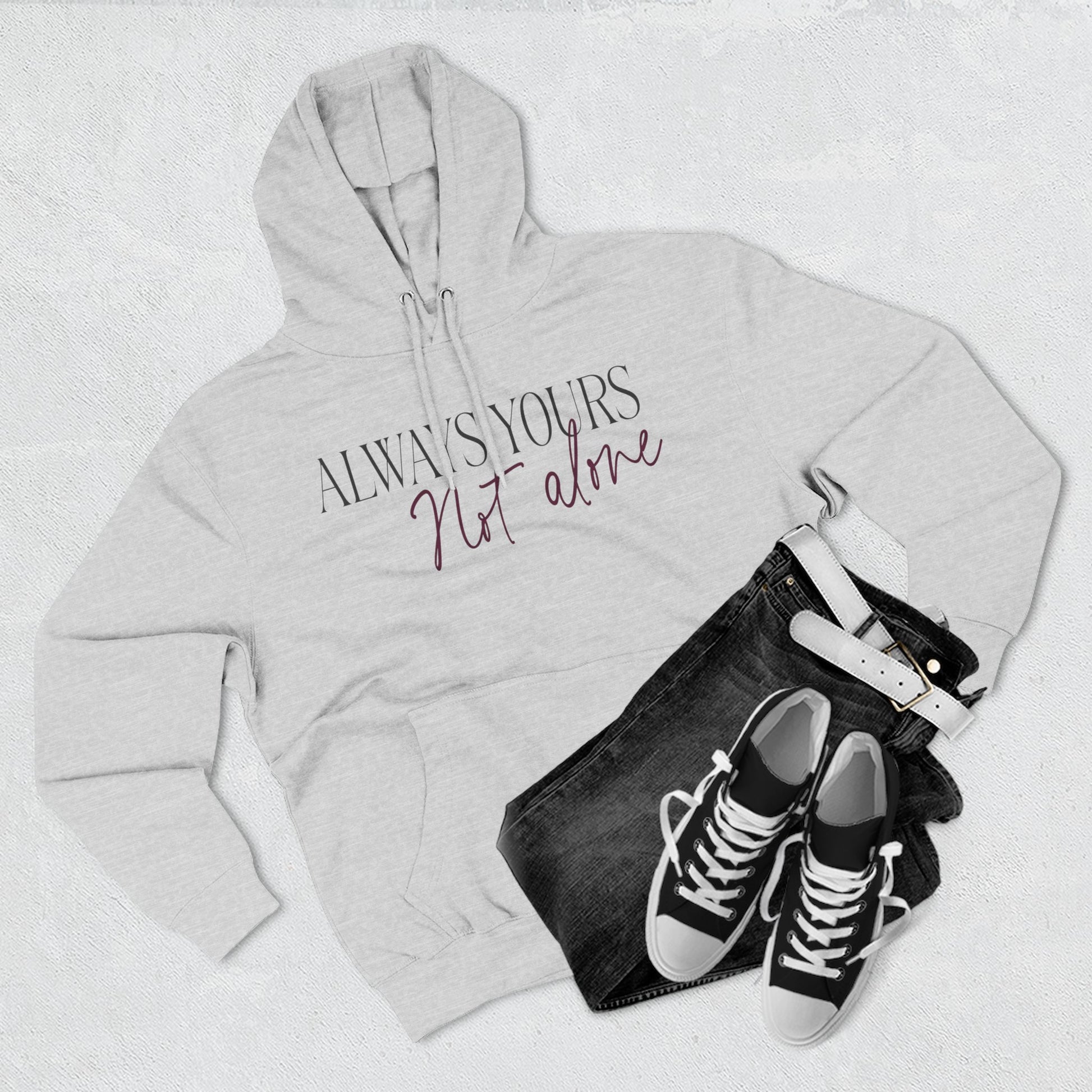 Always Yours Three-Panel Fleece Hoodie - snazzymerch