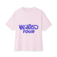World Tour Bubble Letter-Oversized Tee Printify