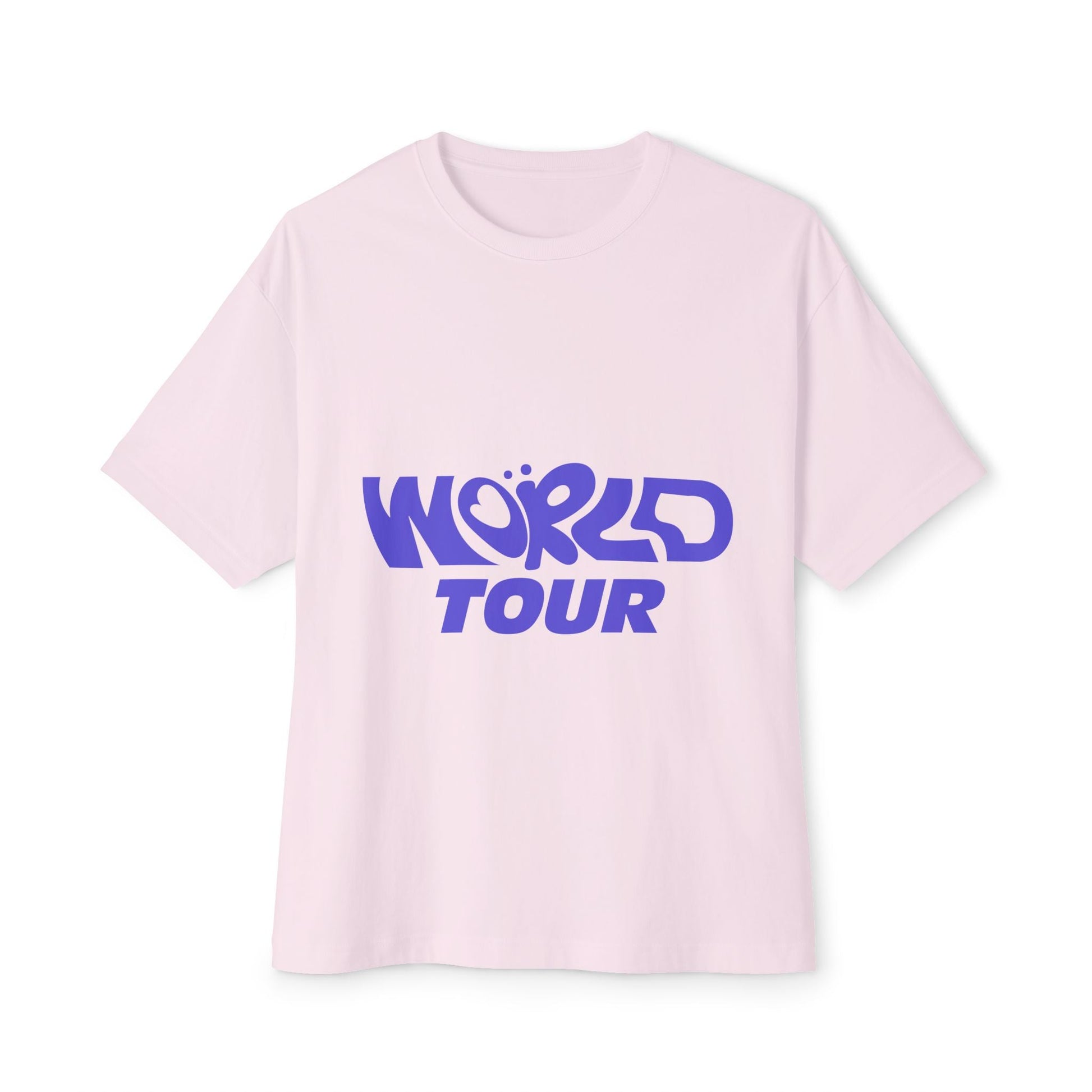 World Tour Bubble Letter-Oversized Tee Printify