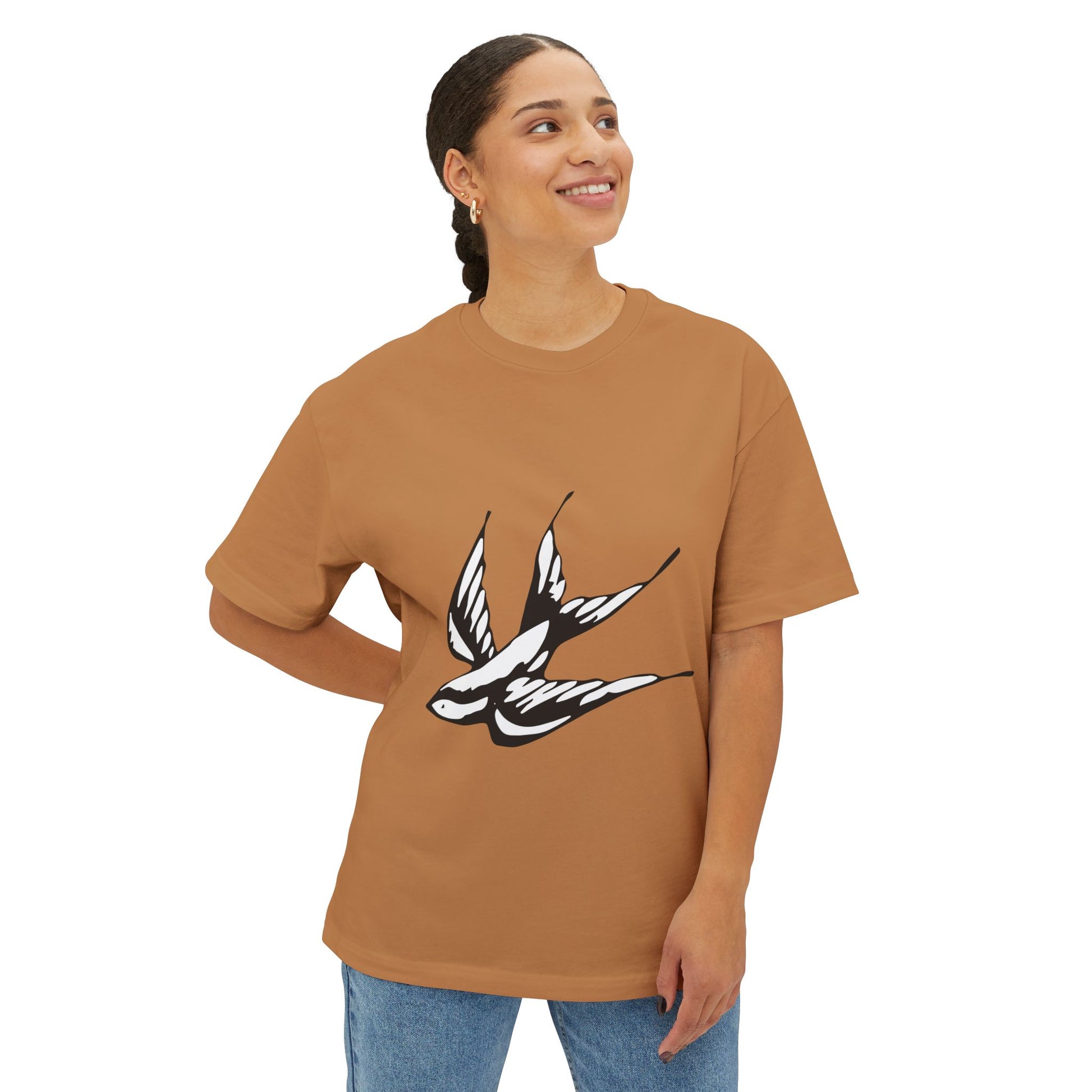 Flight Marked Unisex Oversized Boxy Tee Printify
