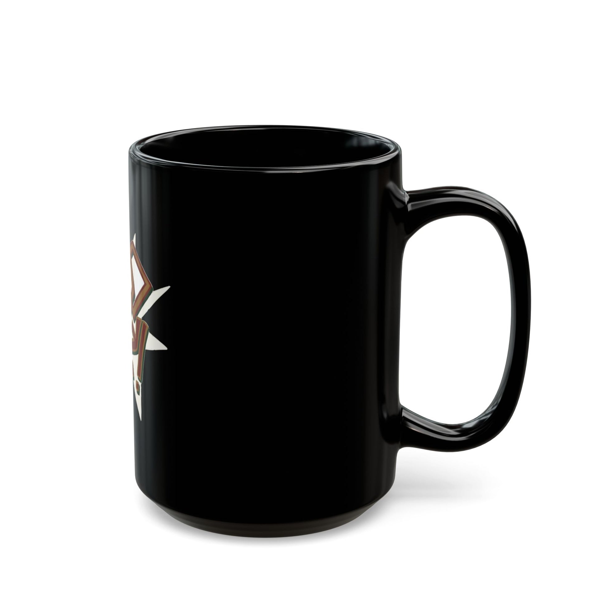 Geometric Lettering Black Mug (11oz, 15oz) - snazzymerch