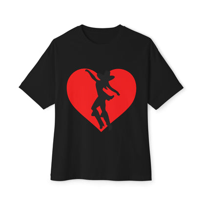 Heart & Cowgirl Unisex Oversized Boxy Tee - snazzymerch