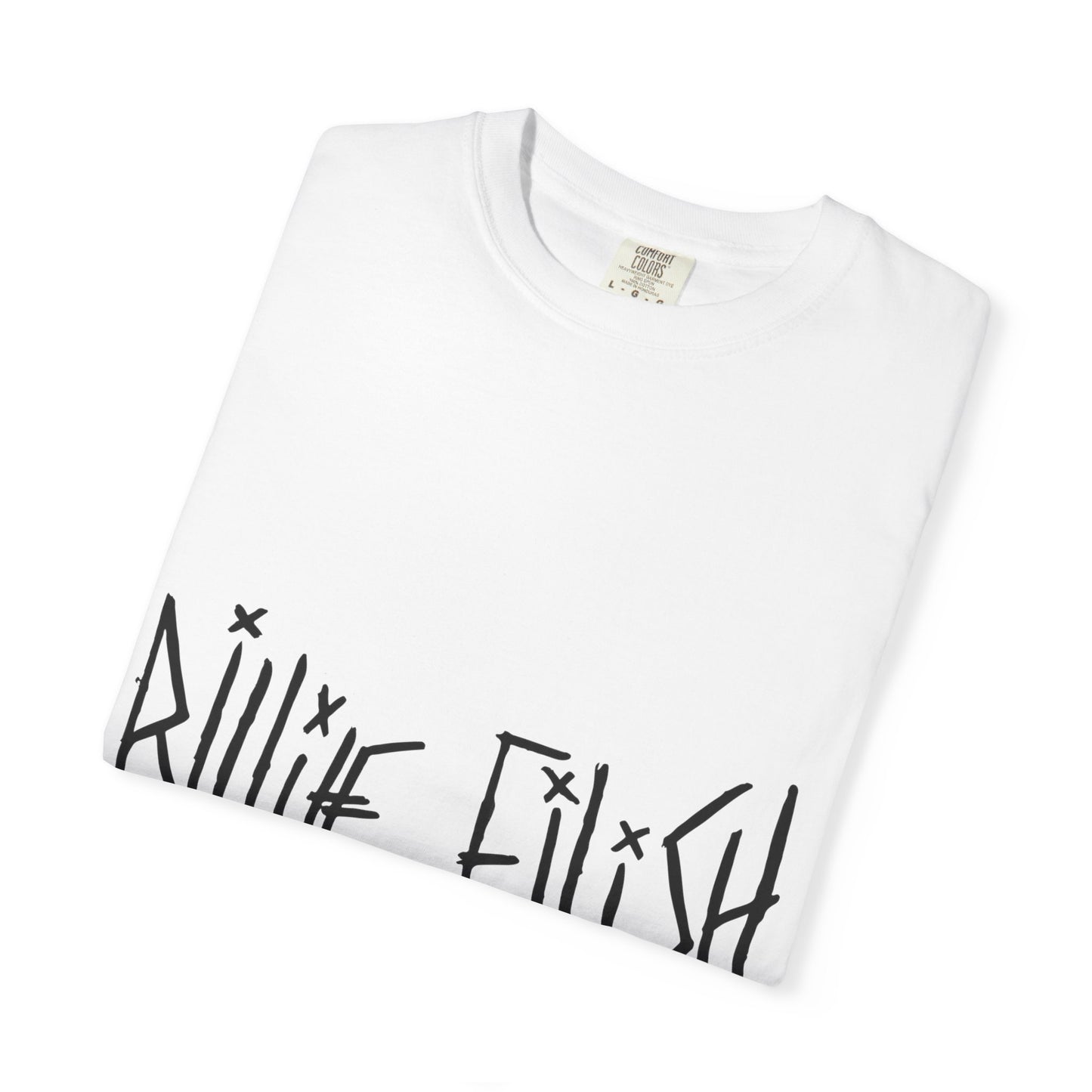 Billie Eilish Inspired Dyed T-shirt – Twisted Ink Font Edition Printify
