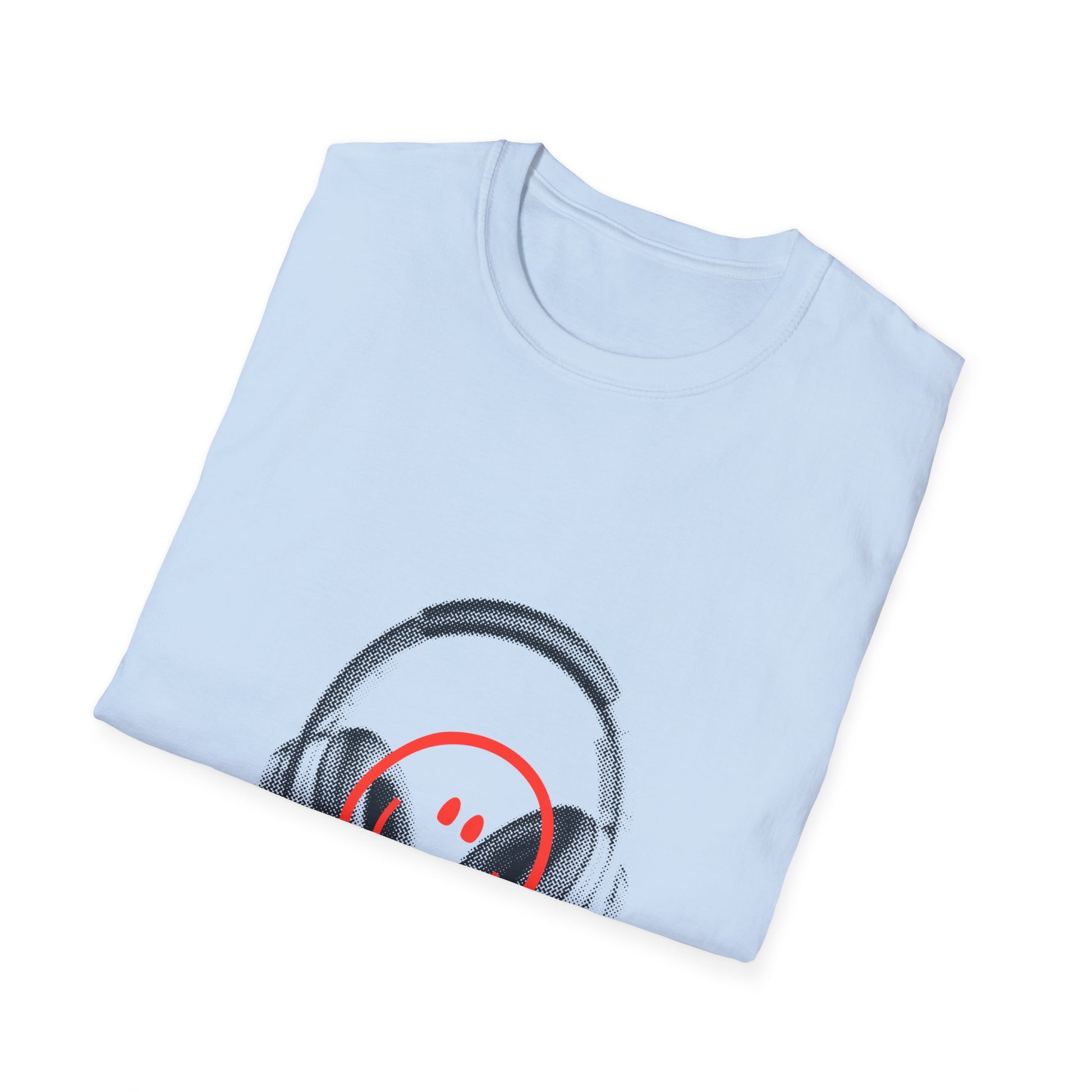 Smiley Beats Graphic Unisex Softstyle Tee - snazzymerch