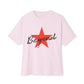 Red Star “Beyond” Unisex Oversized Boxy Tee - snazzymerch