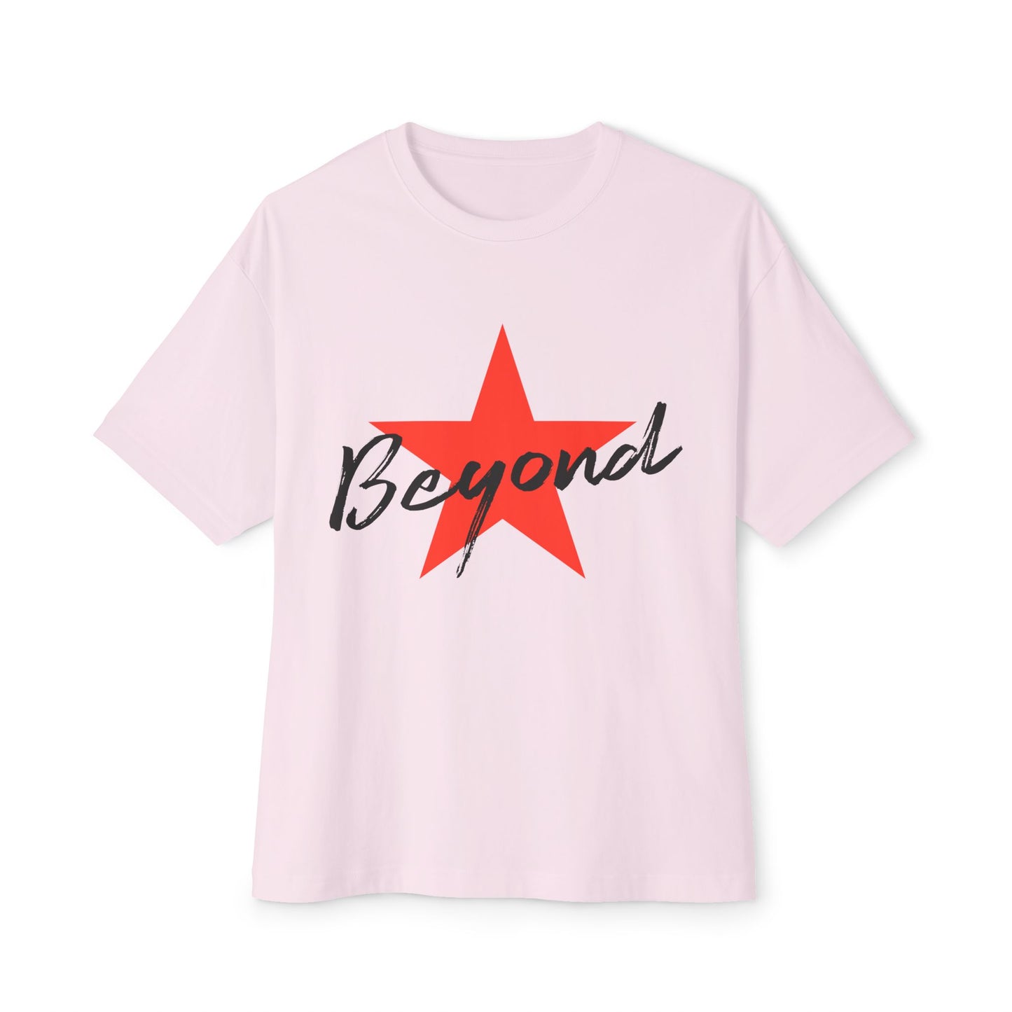 Red Star “Beyond” Unisex Oversized Boxy Tee - snazzymerch