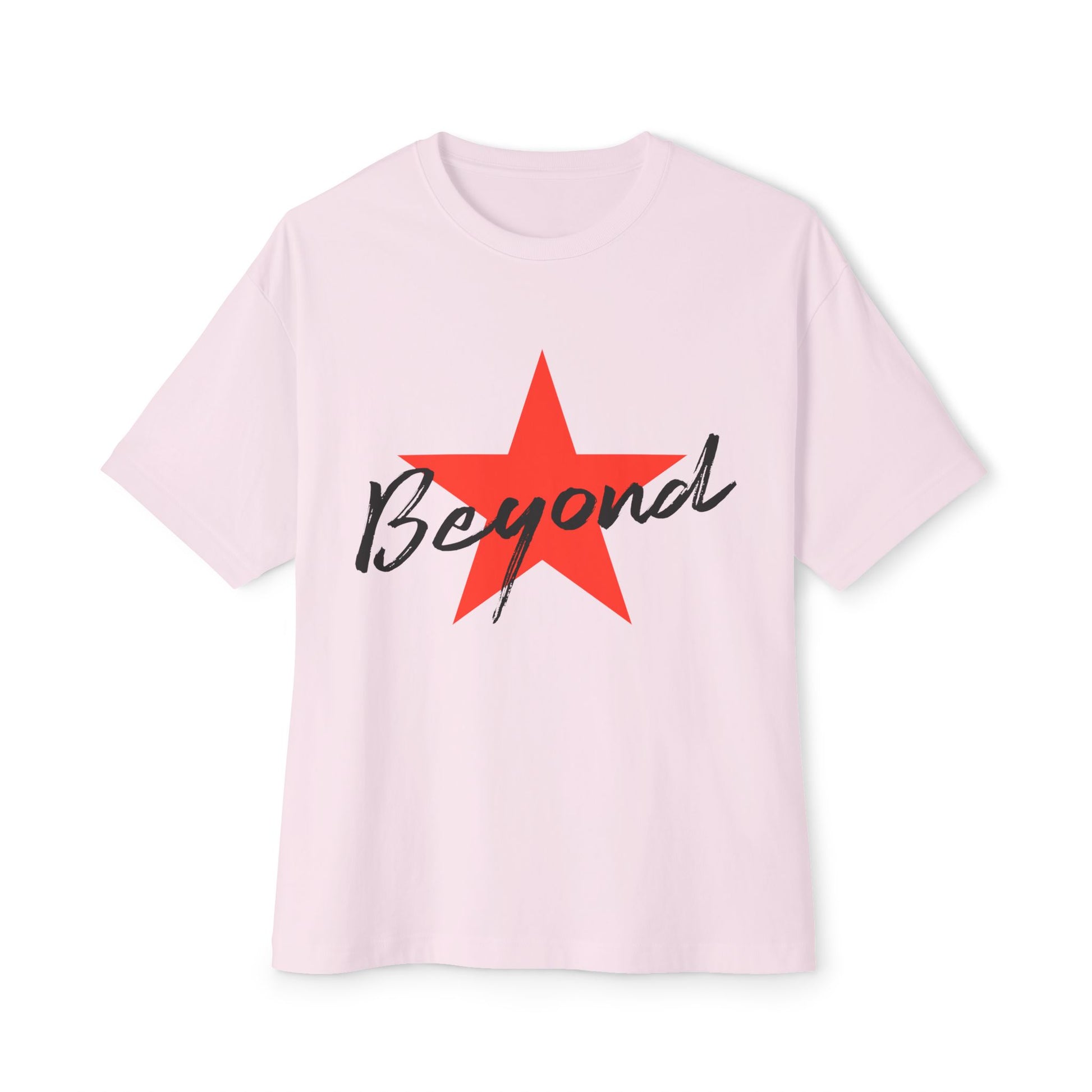 Red Star “Beyond” Unisex Oversized Boxy Tee - snazzymerch