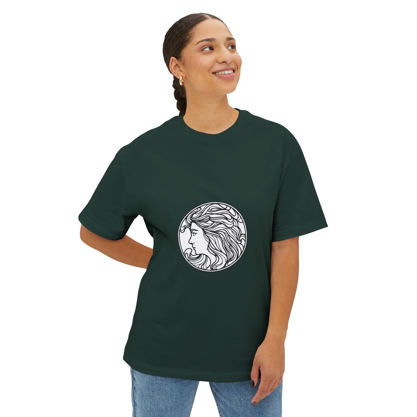 Muse Silhouette Unisex Oversized Boxy Tee - snazzymerch