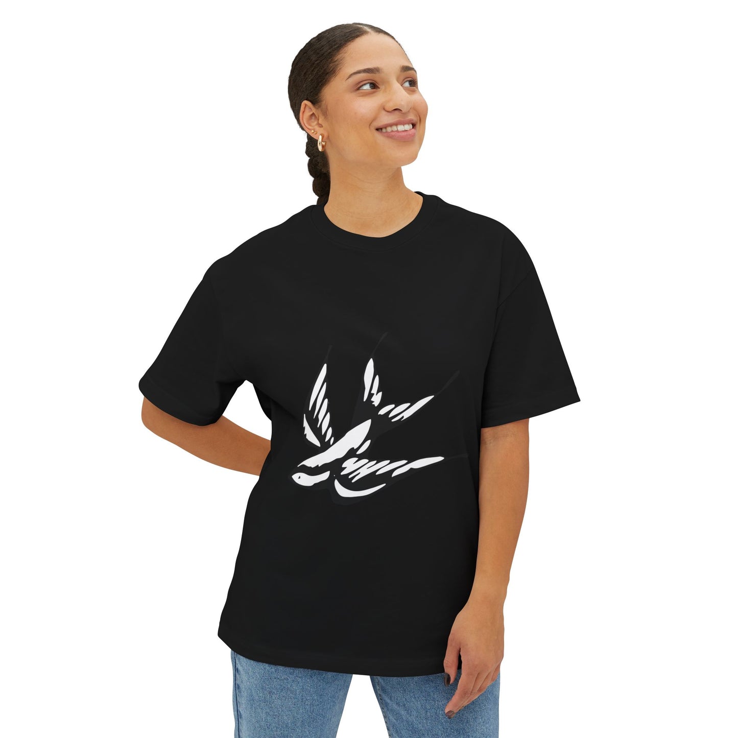 Flight Marked Unisex Oversized Boxy Tee Printify