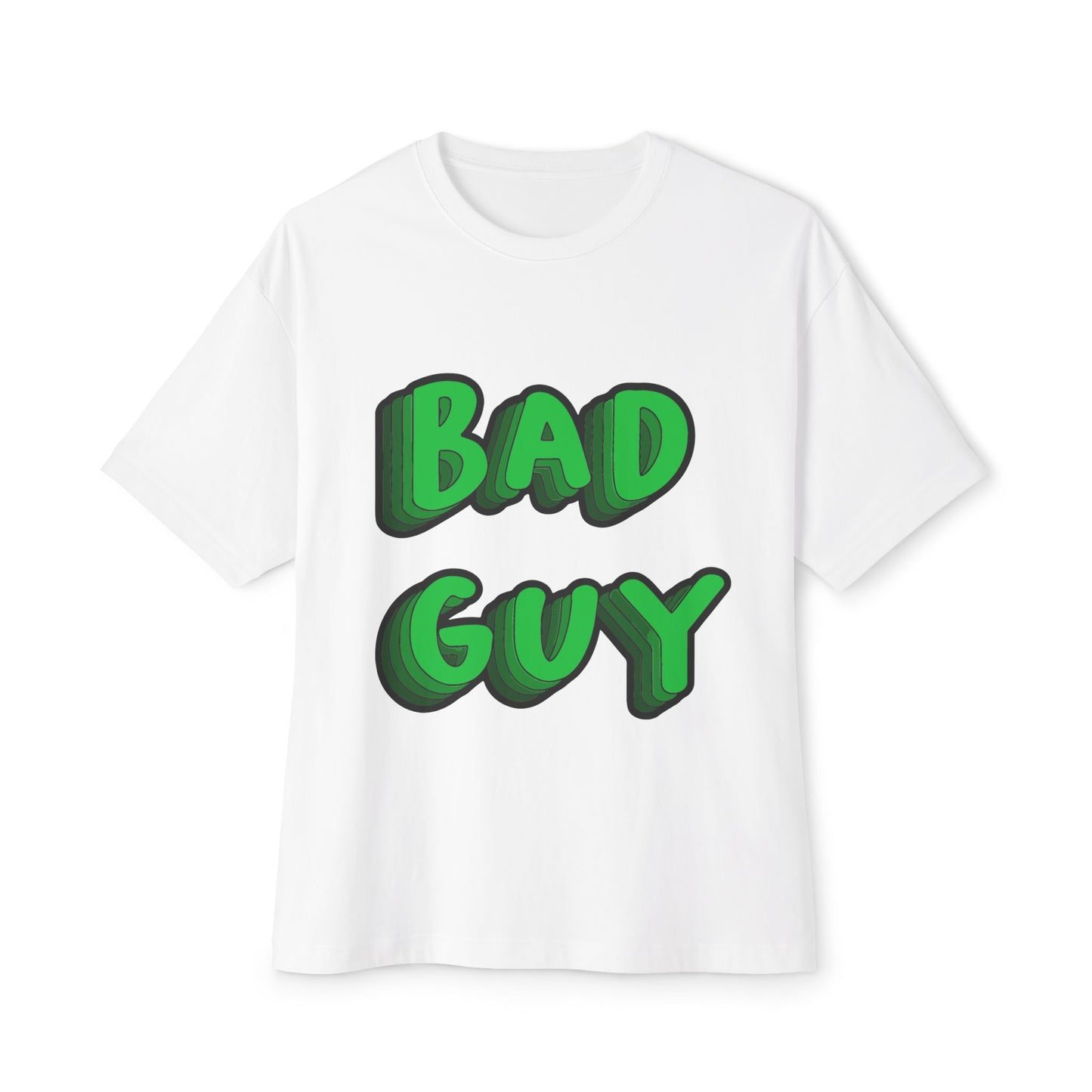 Billie Eilish Inspired Oversized T-Shirt – Bold 3D Bad Mood Edition Printify