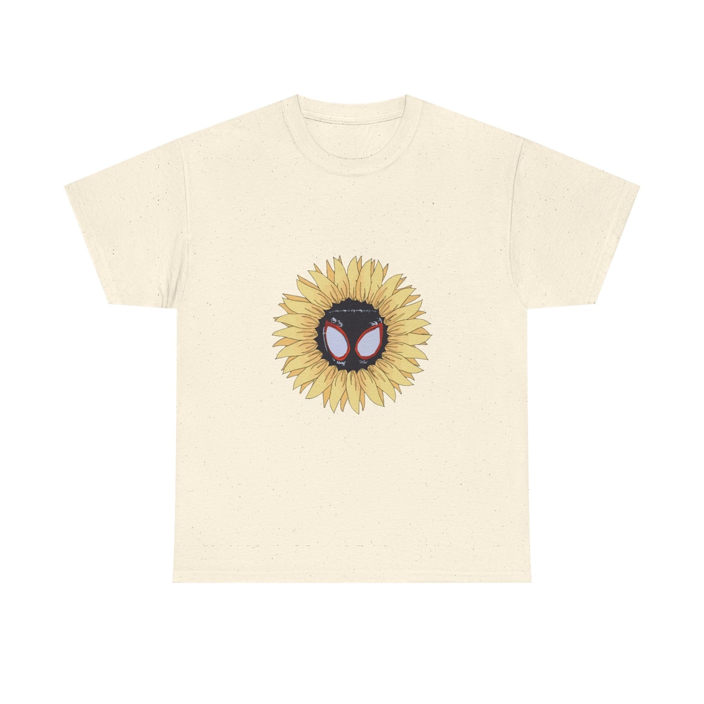 Sunflower Mask Illustration Unisex Heavy cotton Tee Printify