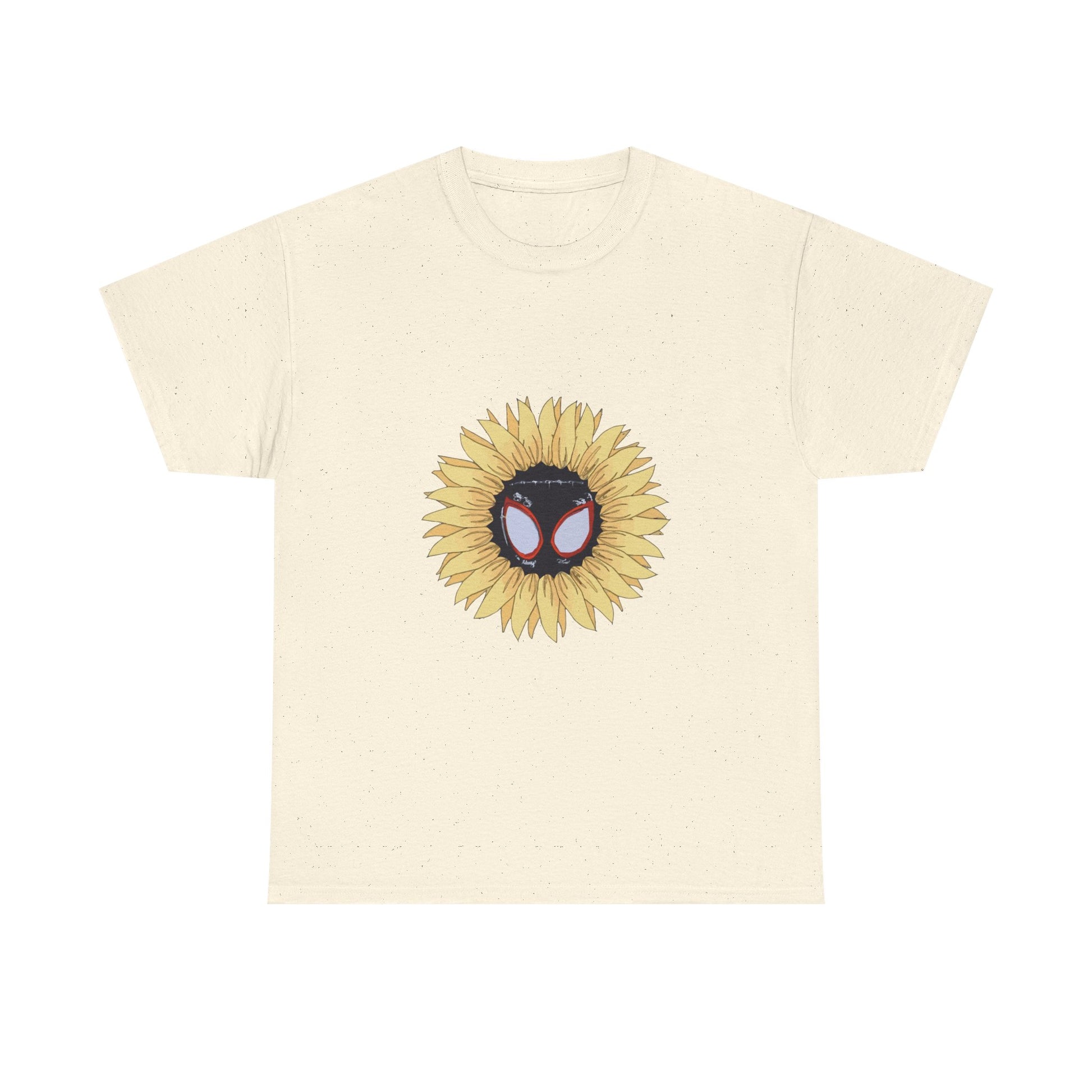Sunflower Mask Illustration Unisex Heavy cotton Tee Printify