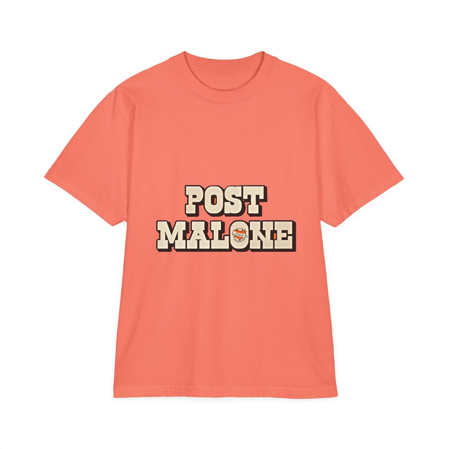 Unisex Garment-Dyed Drop-Shoulder T-Shirt – Post Malone Bold Design Printify