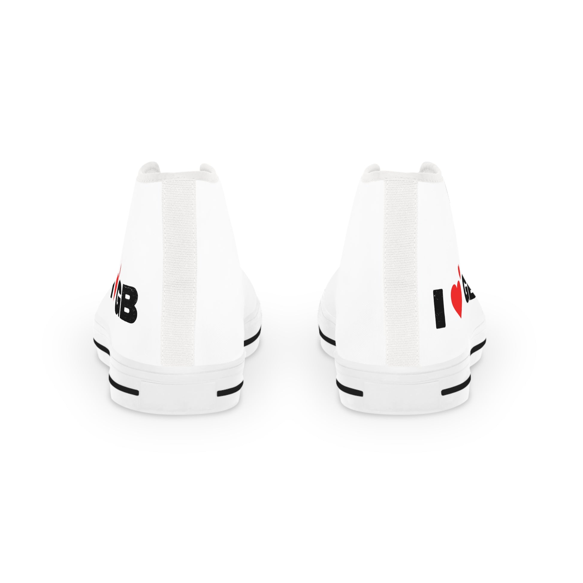 Heart Beats Louder High Top Sneakers - snazzymerch